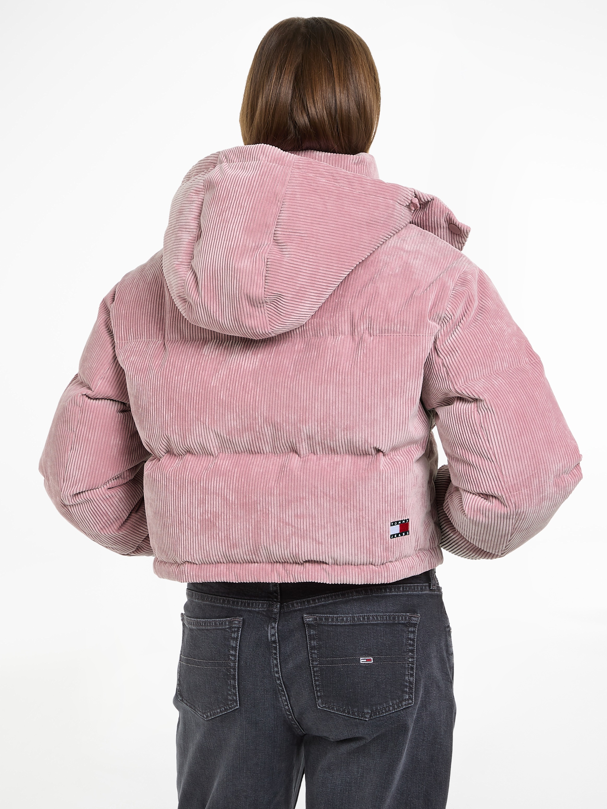 Tommy Jeans Steppjacke »TJW WASHED CORD CRP ALASKA«, mit Kapuze, aus Cord