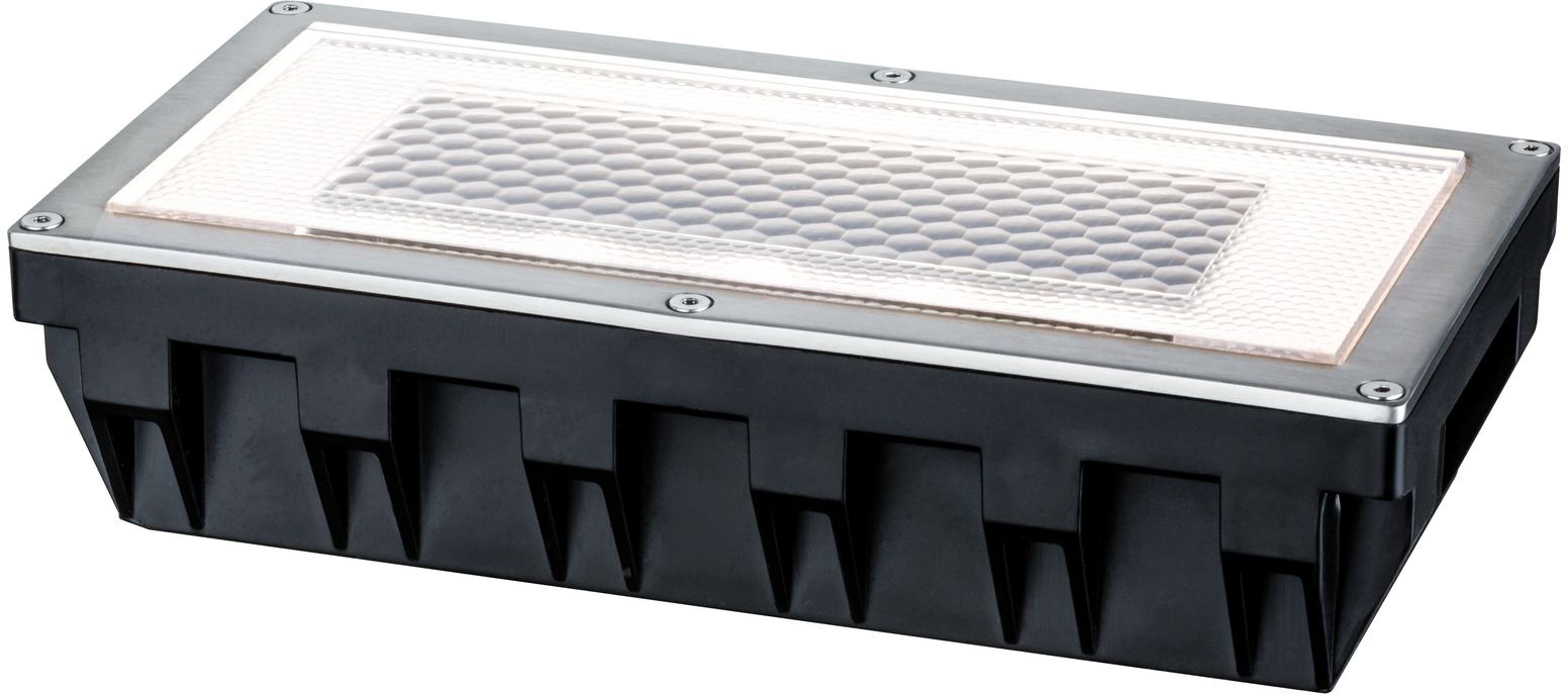 Paulmann LED Einbauleuchte »Box«, 1 flammig, Leuchtmittel LED-Board | LED fest integriert, LED-Board, Bodeneinbauleuchten-Set, Solar, Edelstahl