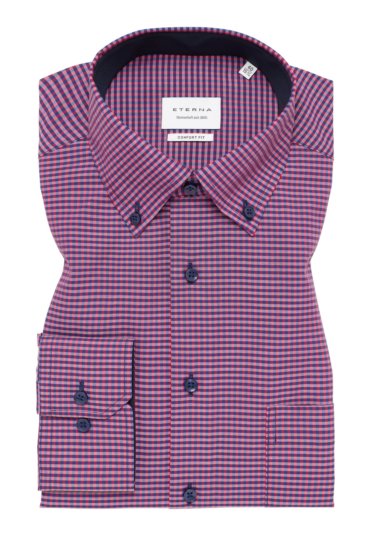 Eterna Langarmhemd »COMFORT FIT«, NON IRON (bügelfrei)