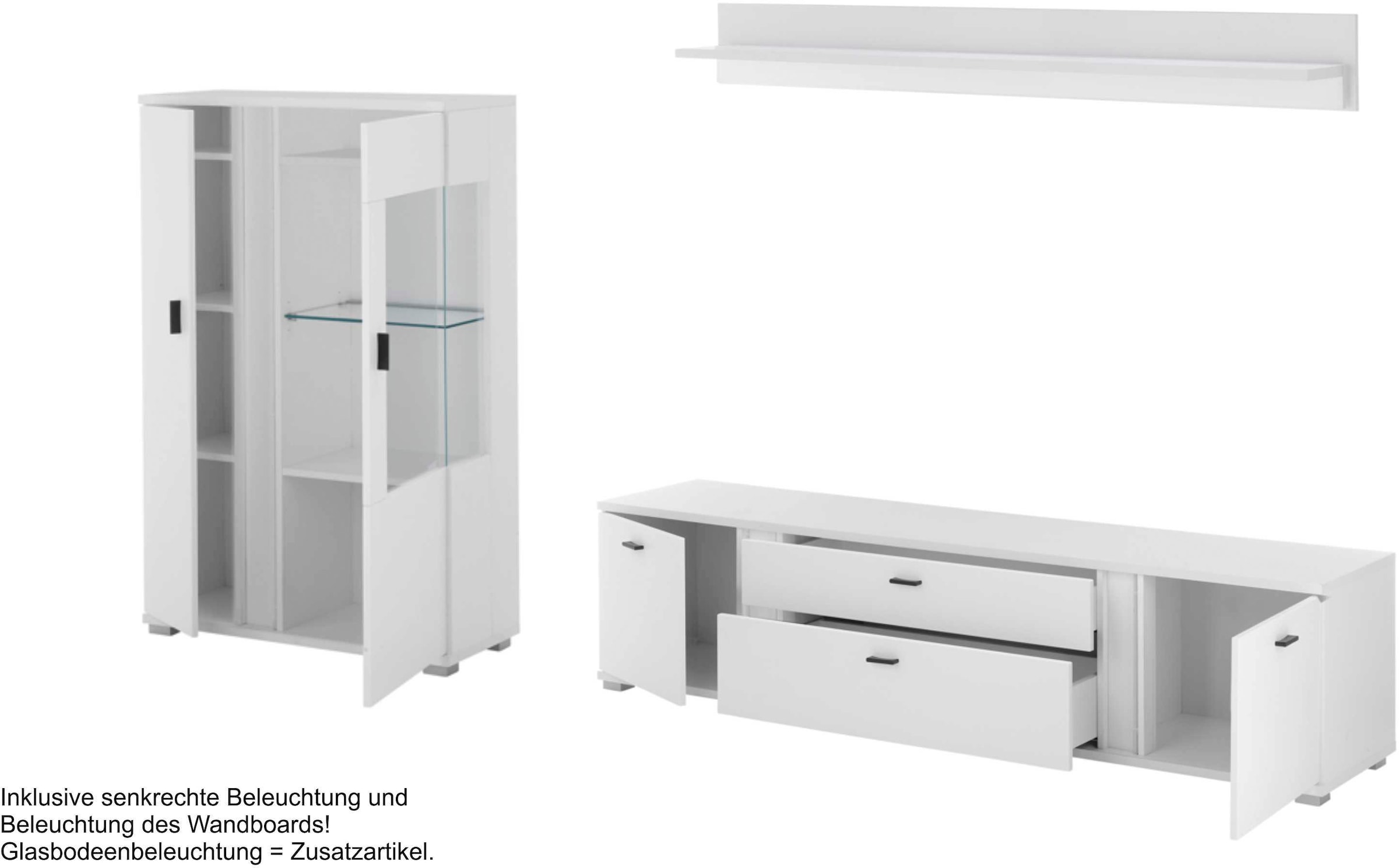 Home affaire Wohnwand »LONG ISLAND« Set, 3 Stk. tlg.