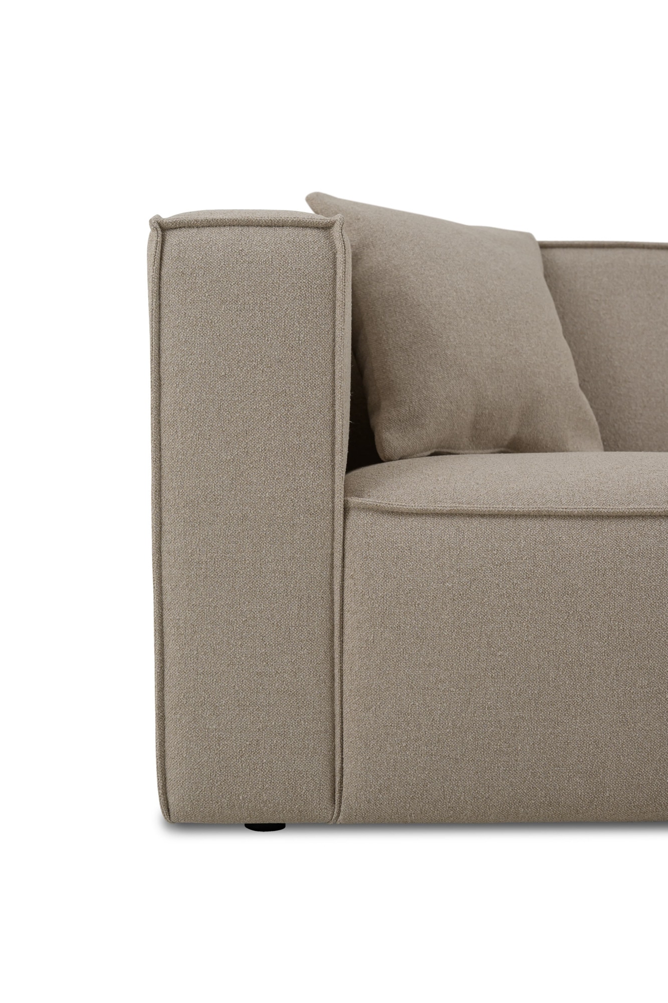OTTO home Ecksofa »Tammie«, Breite 312 cm, Webstoff fein, bodentief, mit Wellenunterfederung