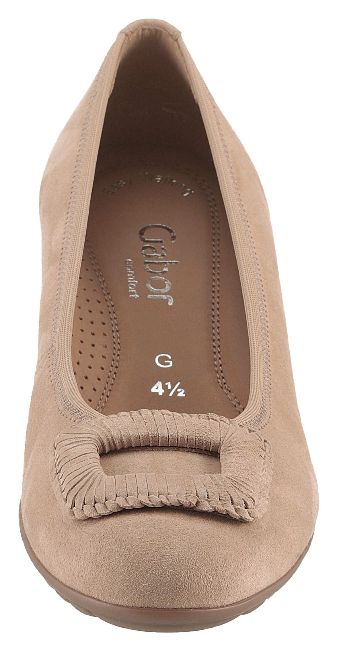 Gabor Ballerina »FLORENZ«, Bequemschuh, Businesschuh, Elastikeinfass, Komfortweite G (=weit)