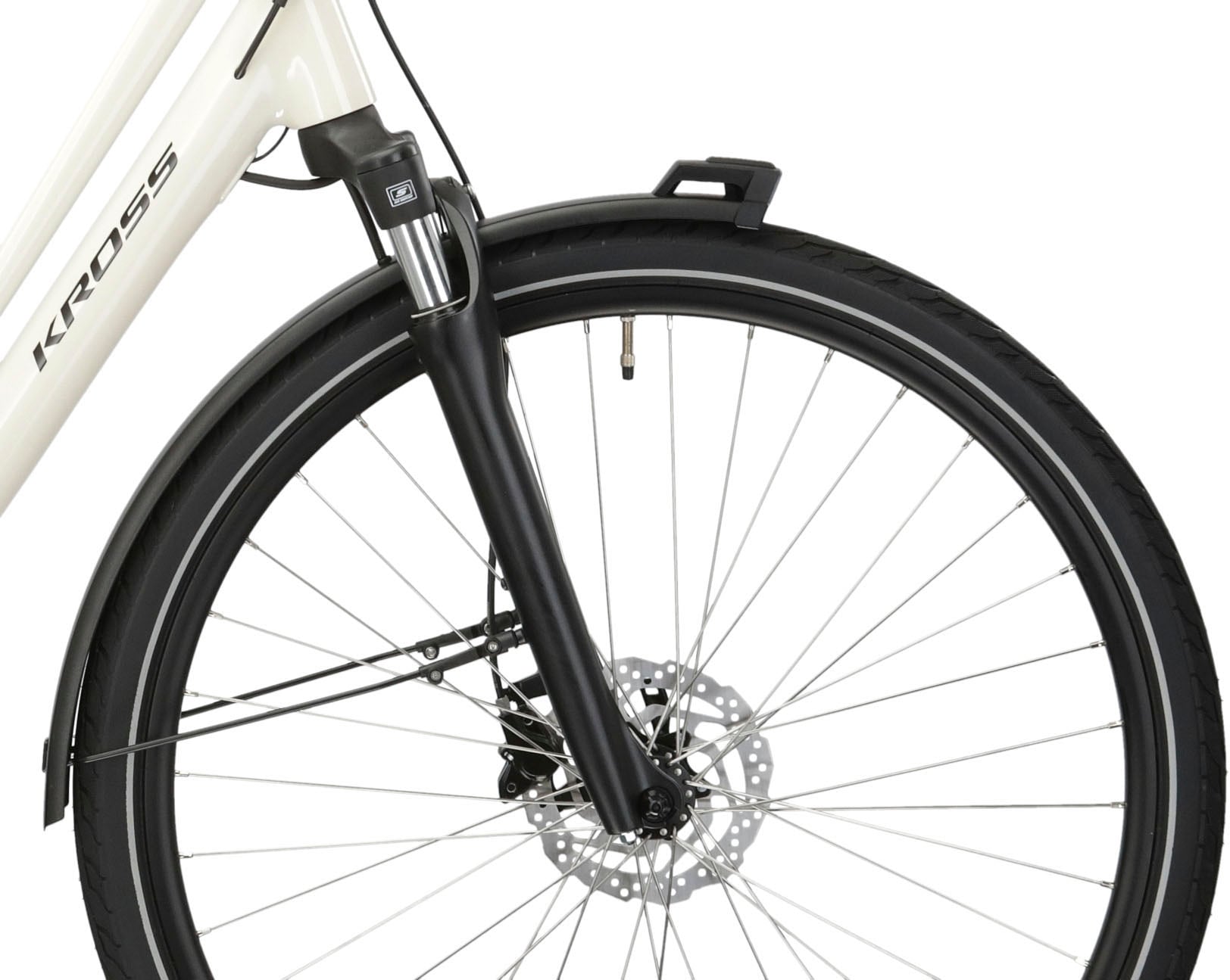 Kross E-Bike »E-Citybike Sentio Hybrid 3.0 28 Zoll weiß«, 7 Gang, Shimano, DEORE T6000, Mittelmotor 250 W, Pedelec, Elektrofahrrad für Damen und Herren