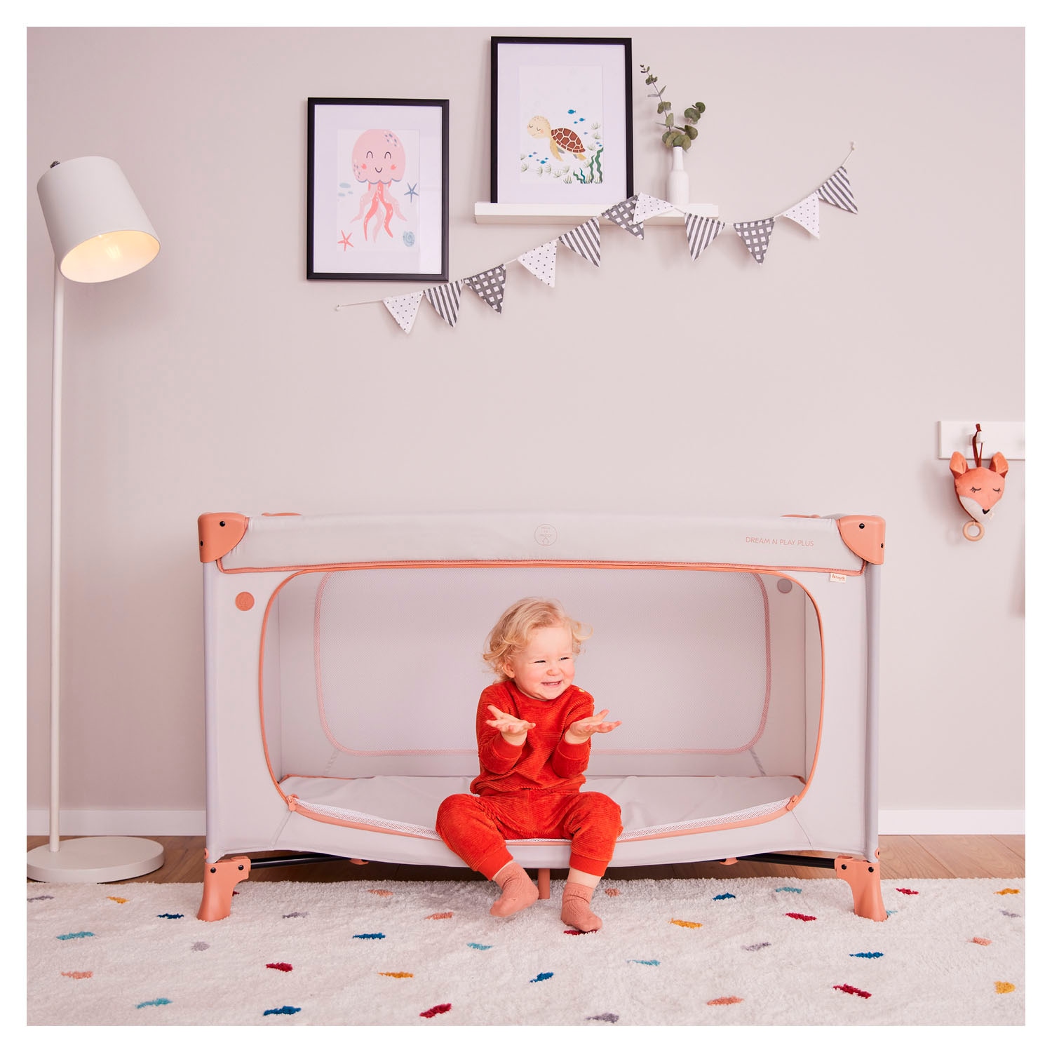 Hauck Baby-Reisebett »Dream N Play Plus, Disney Pooh Friends Beige«