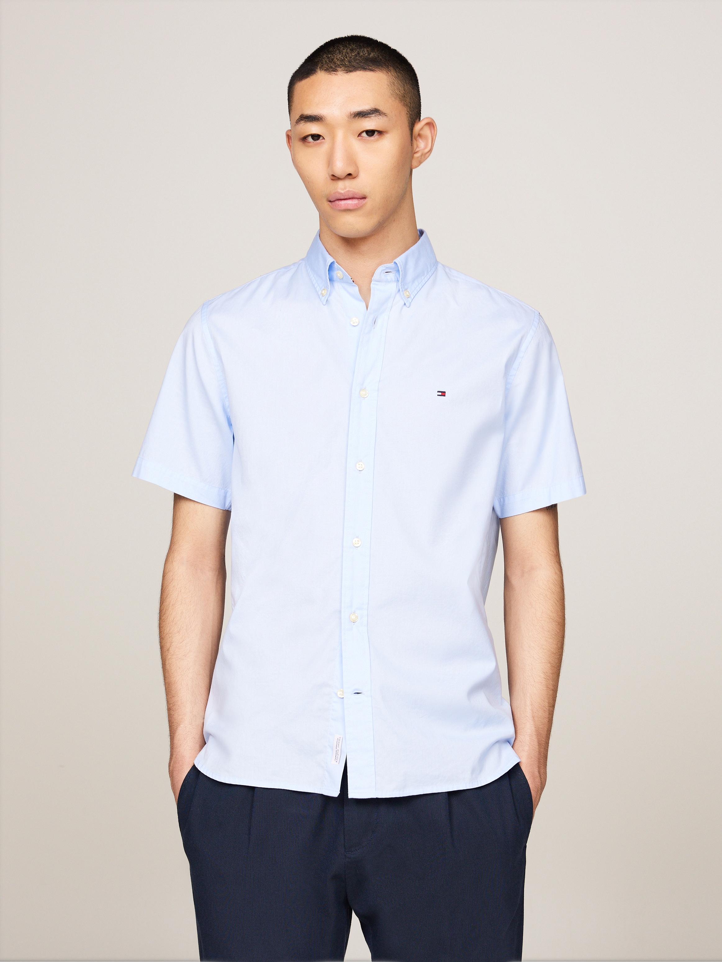 Kurzarmhemd »FLEX POPLIN RF SHIRT S/S«, mit Hemdblusenkragen