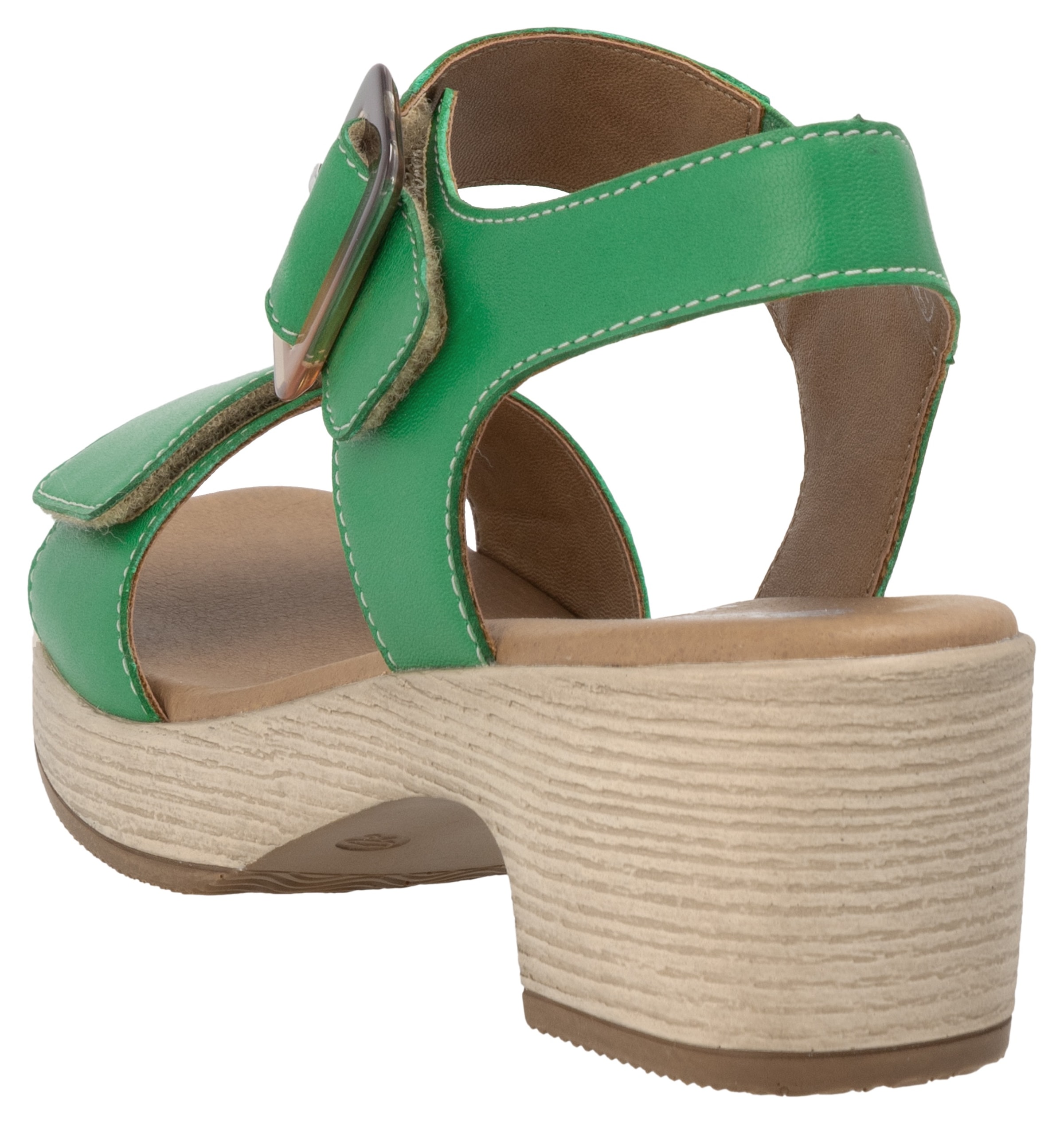Remonte Sandalette, Blockabsatz, Sommerschuh, Sandale mit Klettverschlüssen