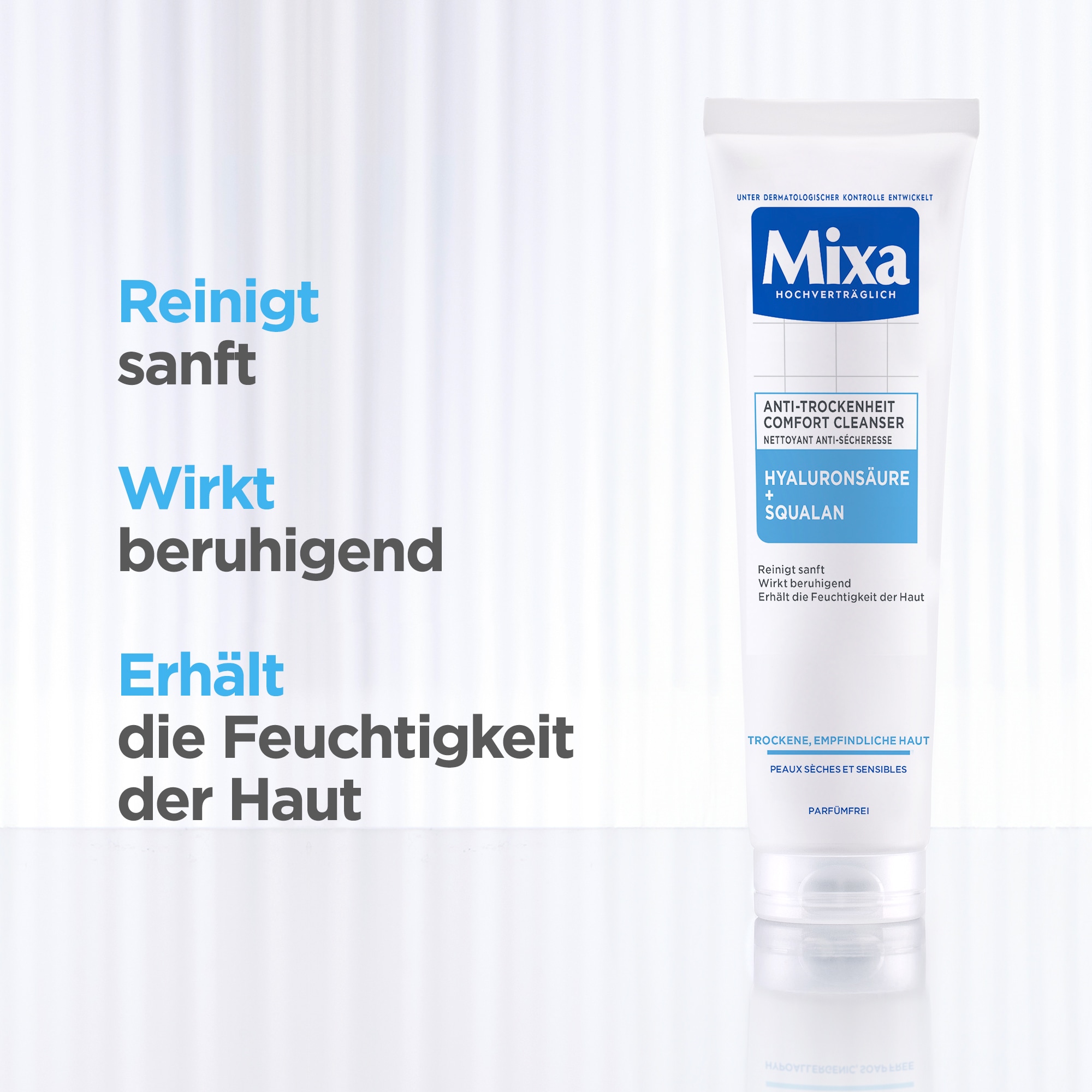 Mixa Gesichts-Reinigungsfluid »Mixa Anti-Trockenheit Comfort Cleanser« mit hoher Wirkungskraft