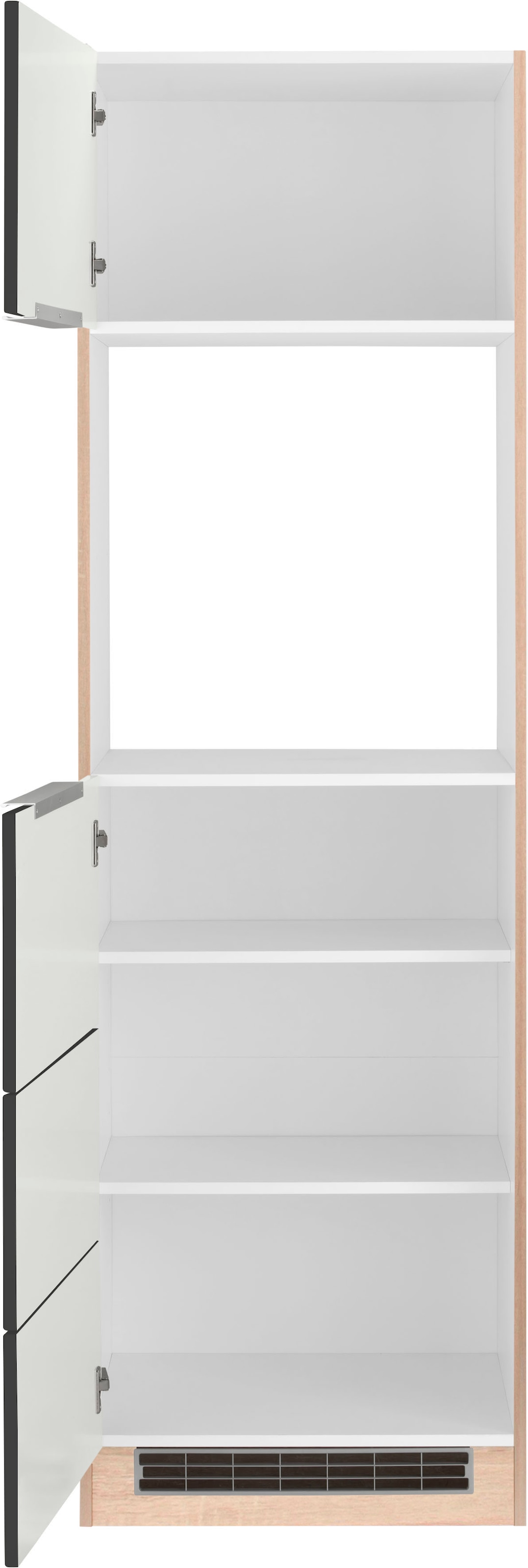 KOCHSTATION Backofenumbauschrank »KS-Brindisi«, 60 cm breit, 200 cm hoch, viel Stauraum