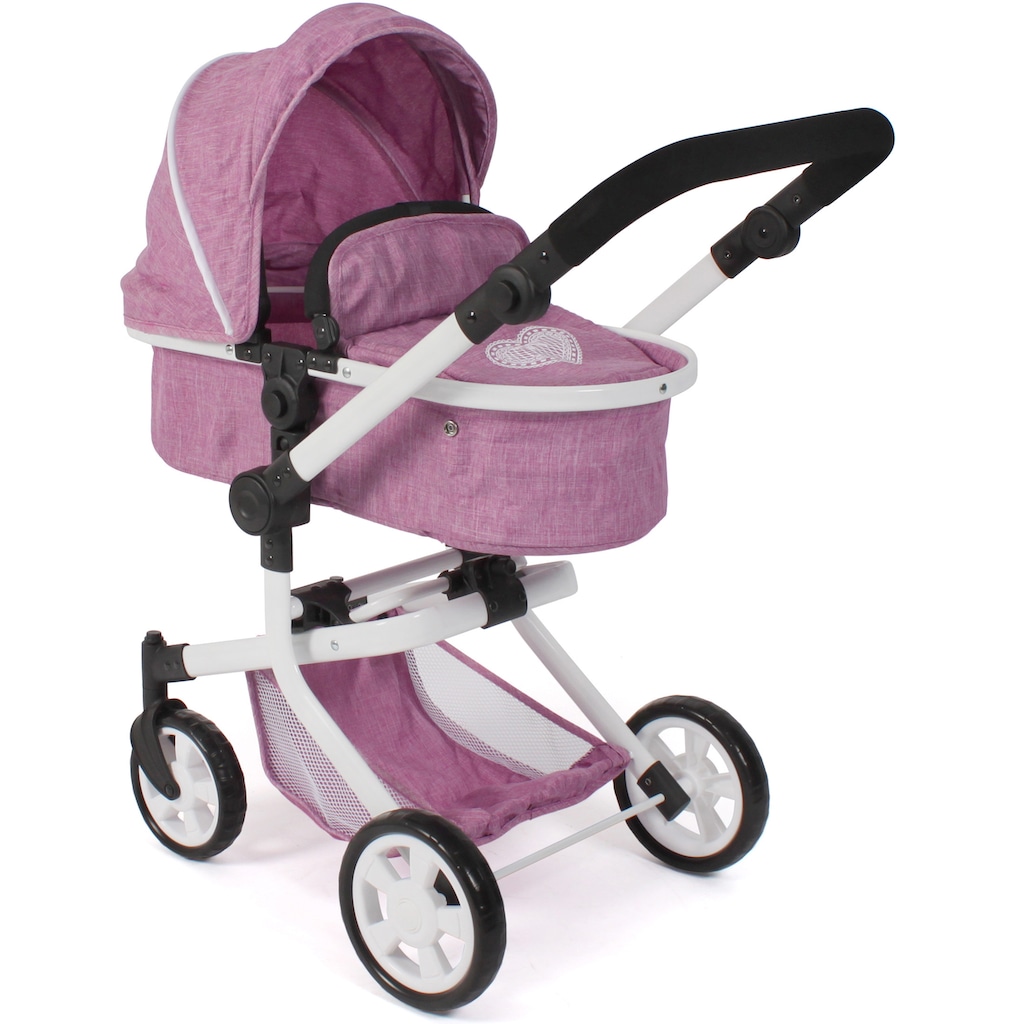 CHIC2000 Kombi-Puppenwagen »Mika, Jeans Pink«