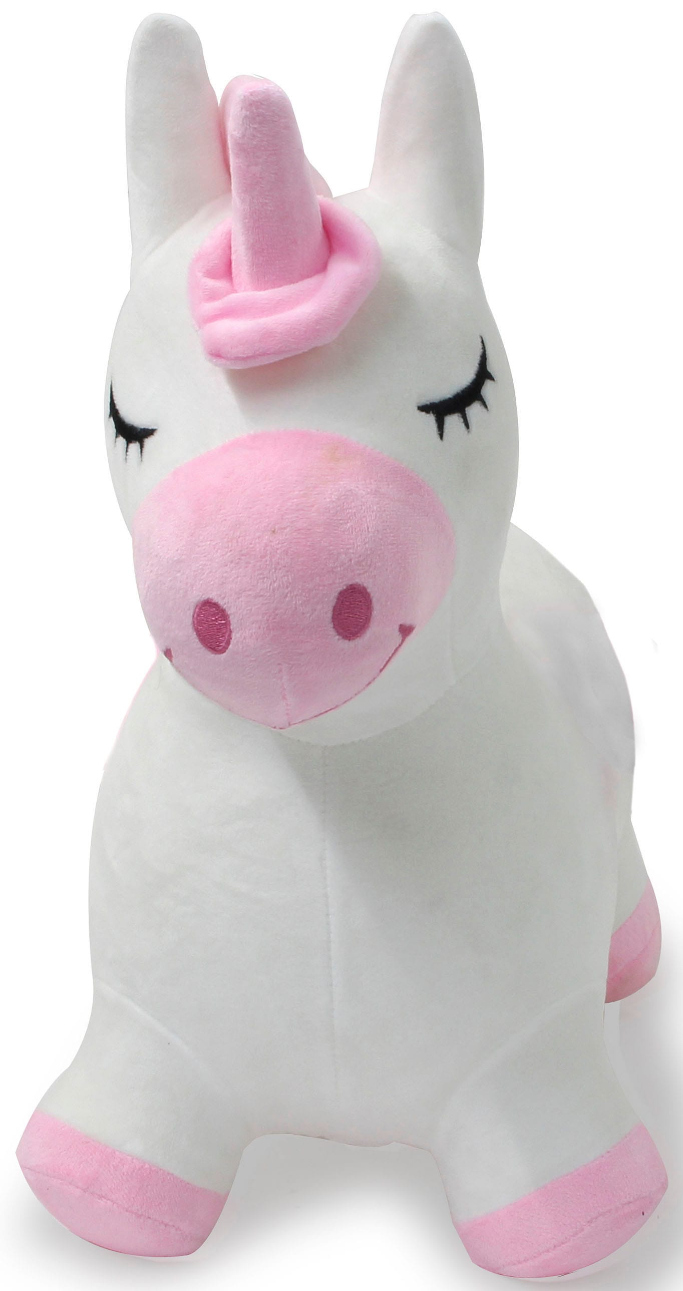 Jamara Hüpftier »Einhorn mit Plüschbezug«, inkl. Luftpumpe