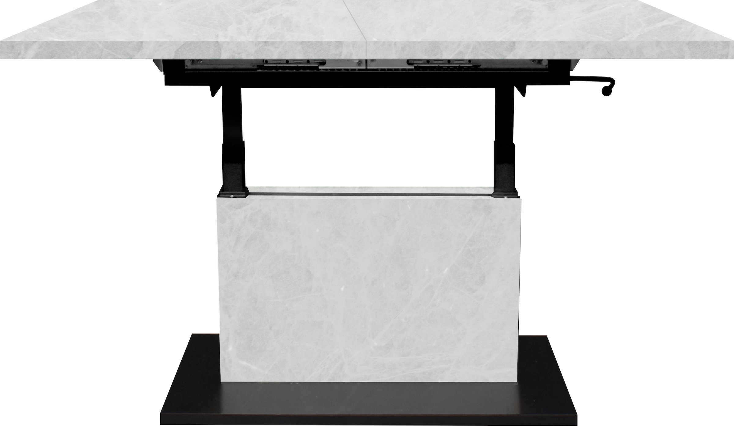 Mäusbacher Couchtisch »Lift Couchtisch« höhenverstellbar 56-75cm, Breite Tischplatte 120-160cm, Metallgestell
