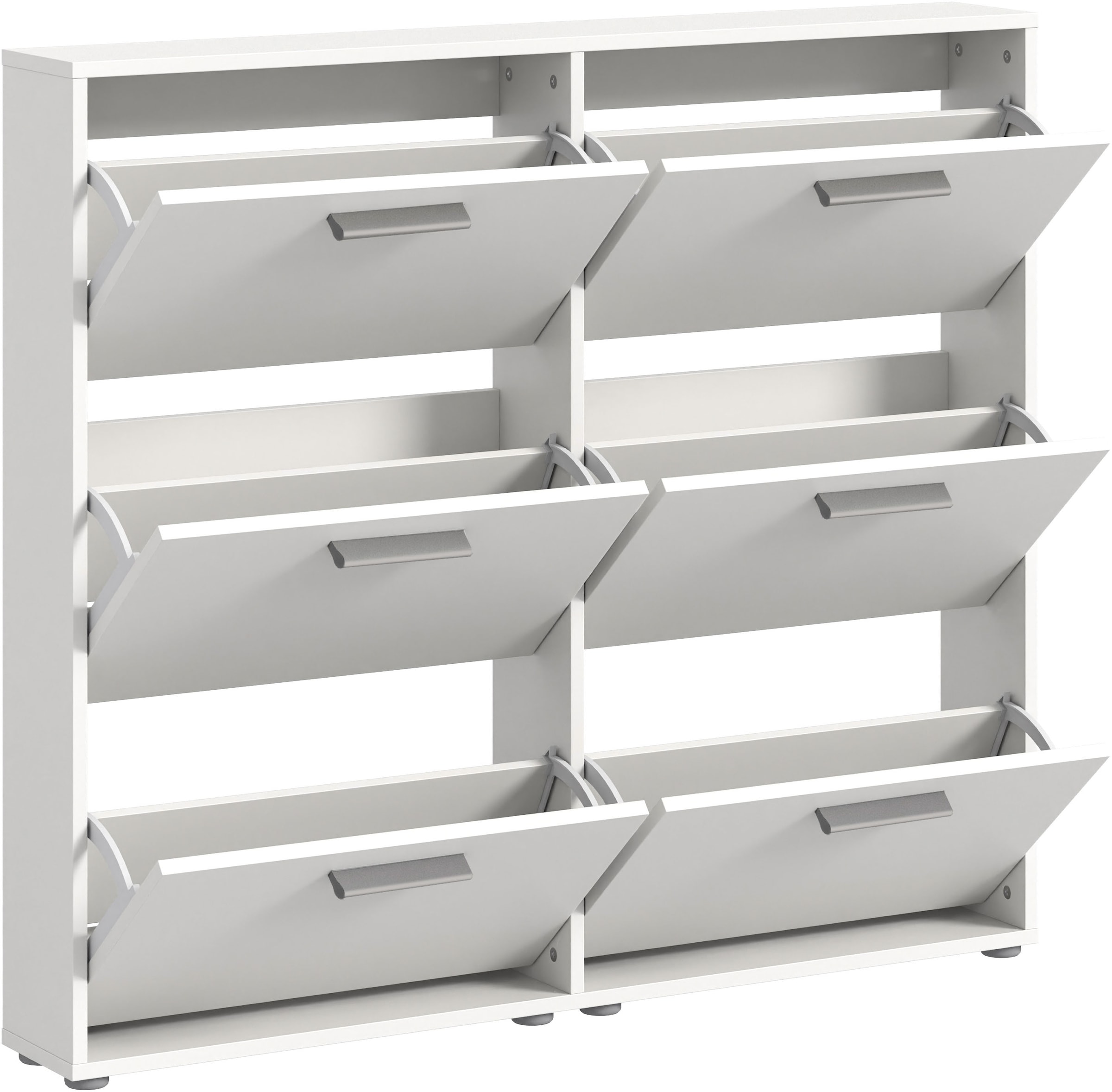 HBZ Schuhkommode »Sam Schuhkipper, Schuhschrank BxHxT 116x103x17 cm«, (1 St.), mit 6 Klappen