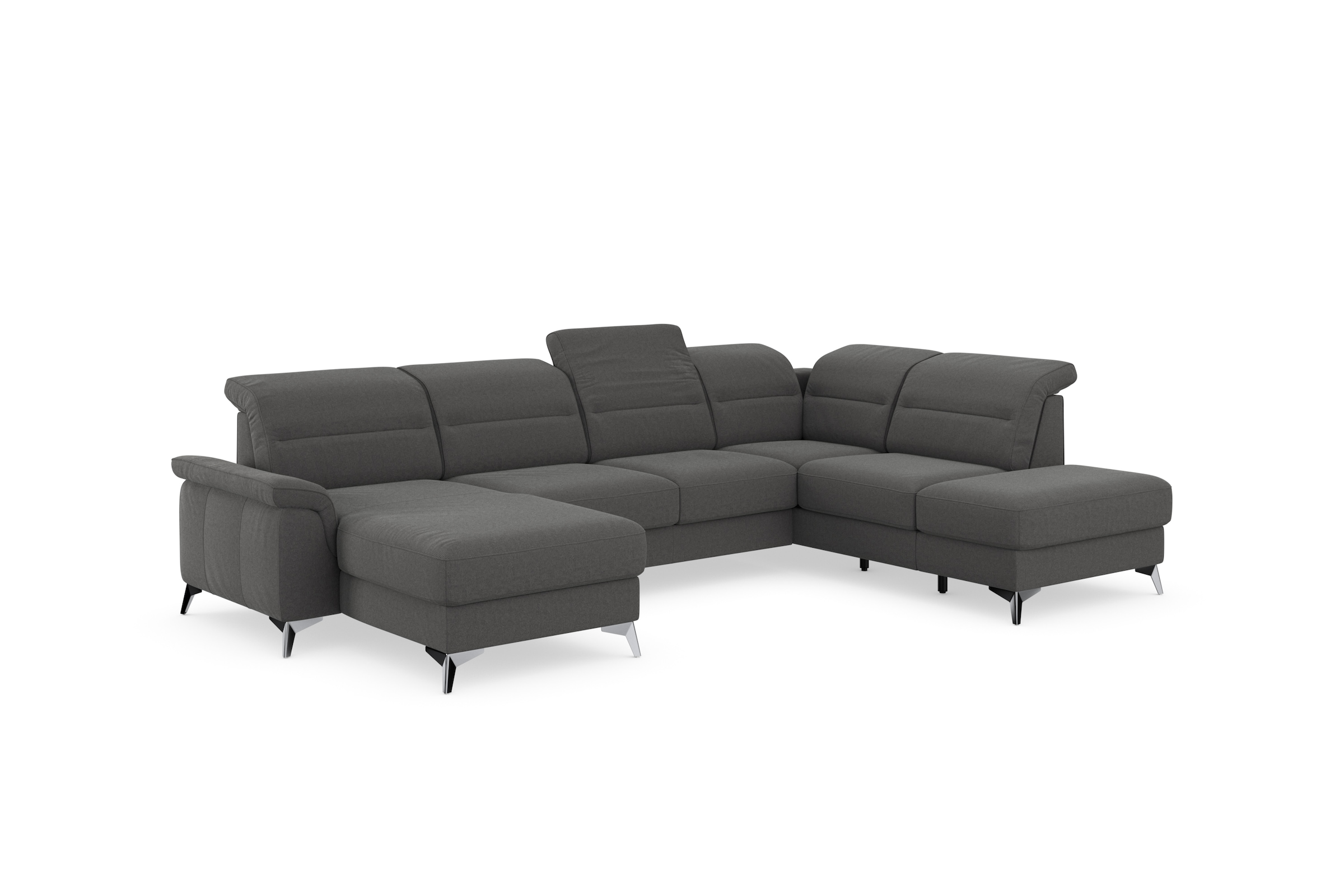 sit&more Wohnlandschaft »Sinatra U-Form«, optional mit Kopfteilverstellung und Armteilfunktion etc.