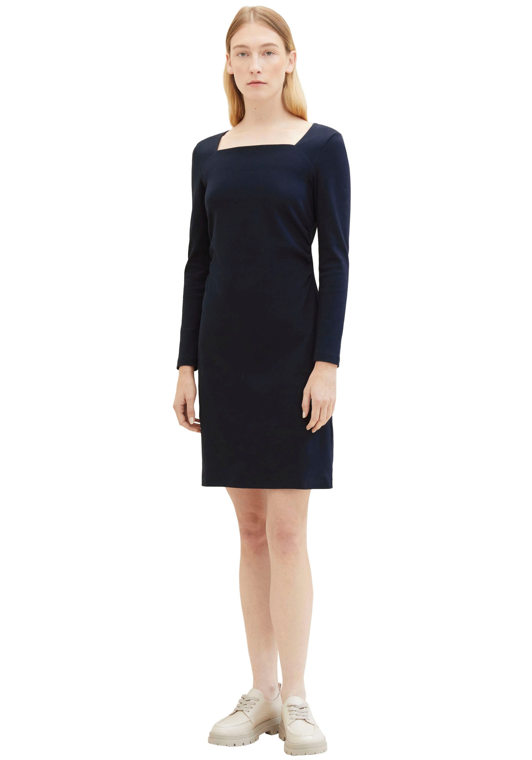 TOM TAILOR Jerseykleid, mit eckigem Ausschnitt