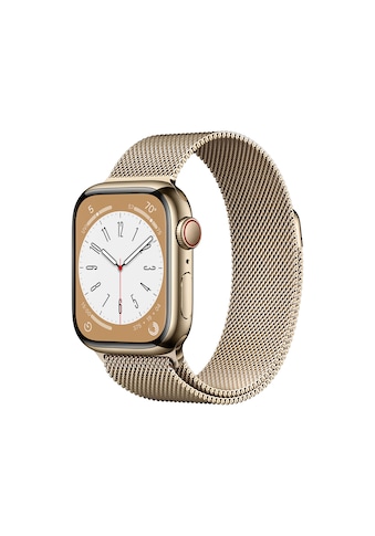 Apple Smartwatch »Series 8, GPS + Cellular, Edelstahl-Gehäuse,41 mm mit... kaufen
