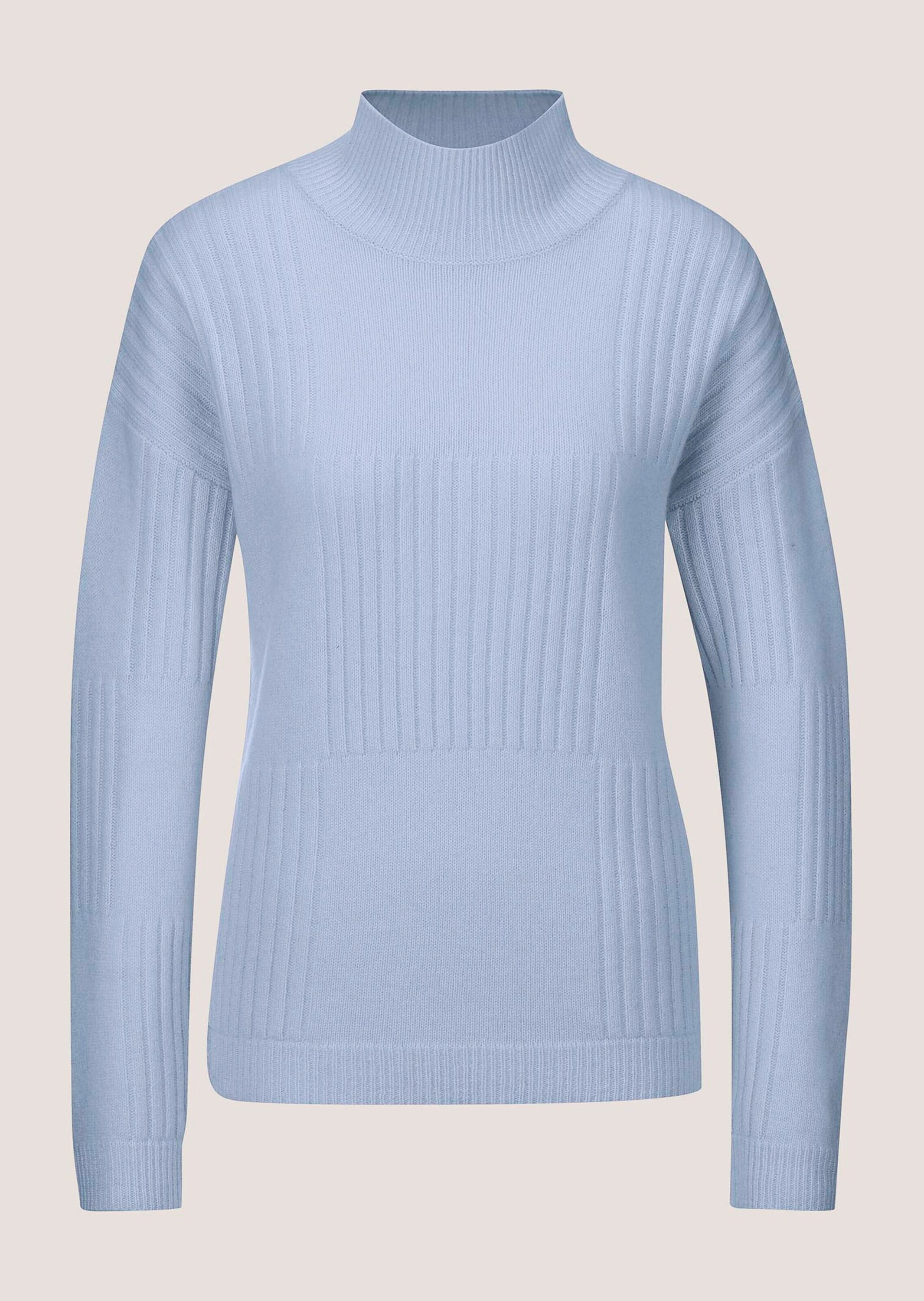 MADELEINE Longpullover »Pullover Stehkragen-Pullover aus Schurwolle«
