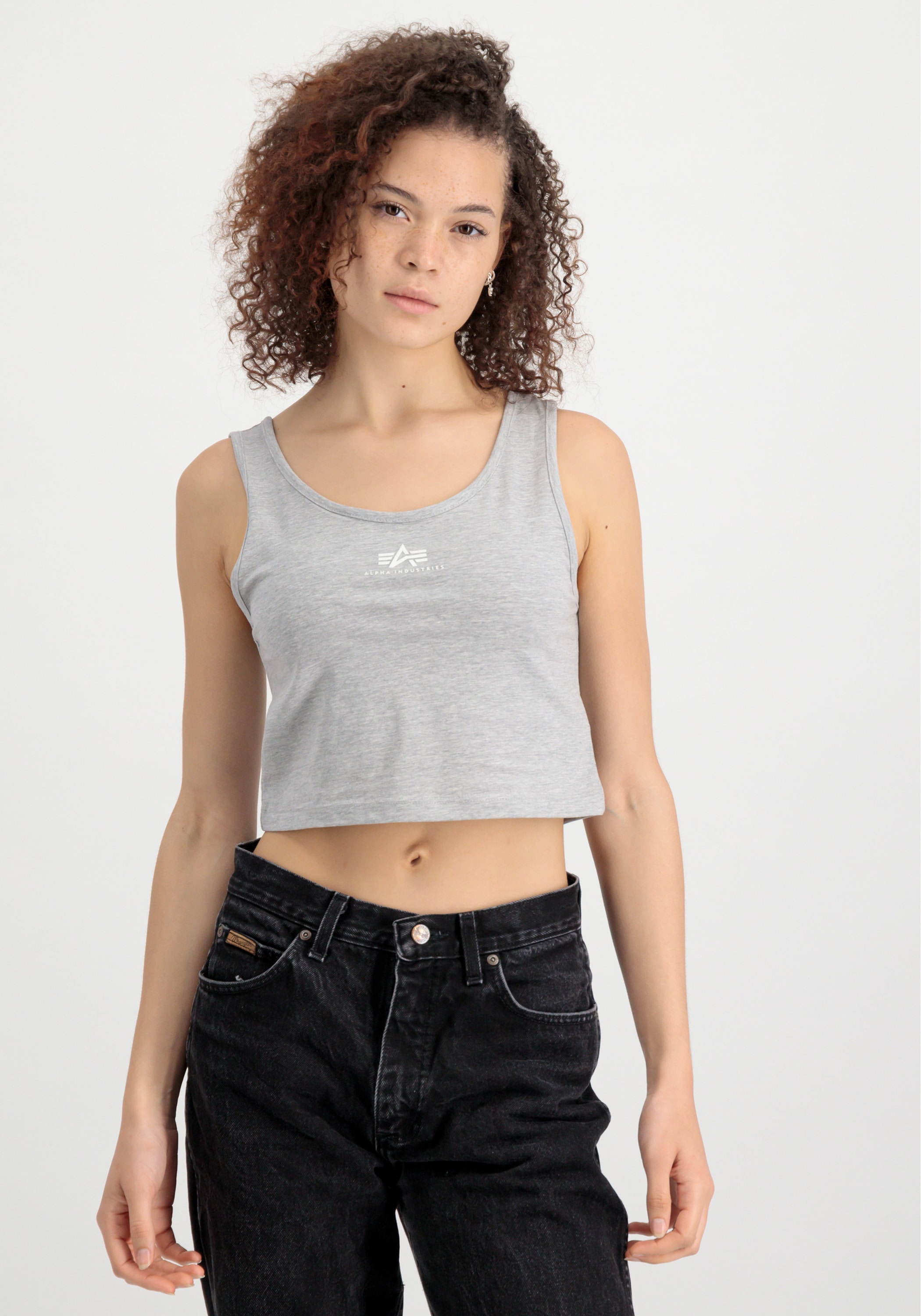 Muskelshirt »ALPHA INDUSTRIES Women - Tanks Basic Crop-Tank SL Wmn«