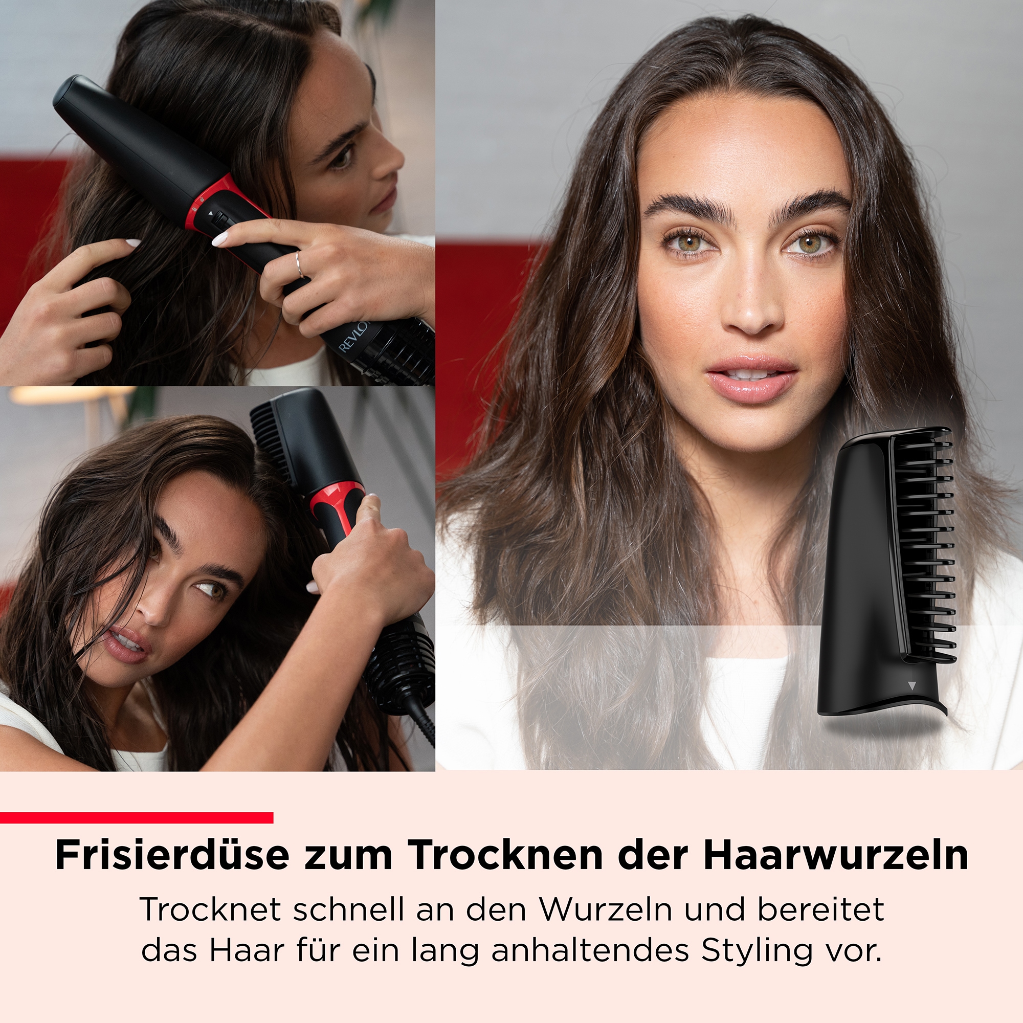 Revlon Multihaarstyler »One-Step Haartrockner & Multi-Styler – 3-in-1-Tool, RVDR5333«, 3 Aufsätze}, Abnehmbarer Kopf, Lockenstab, Haartrockner, Styler