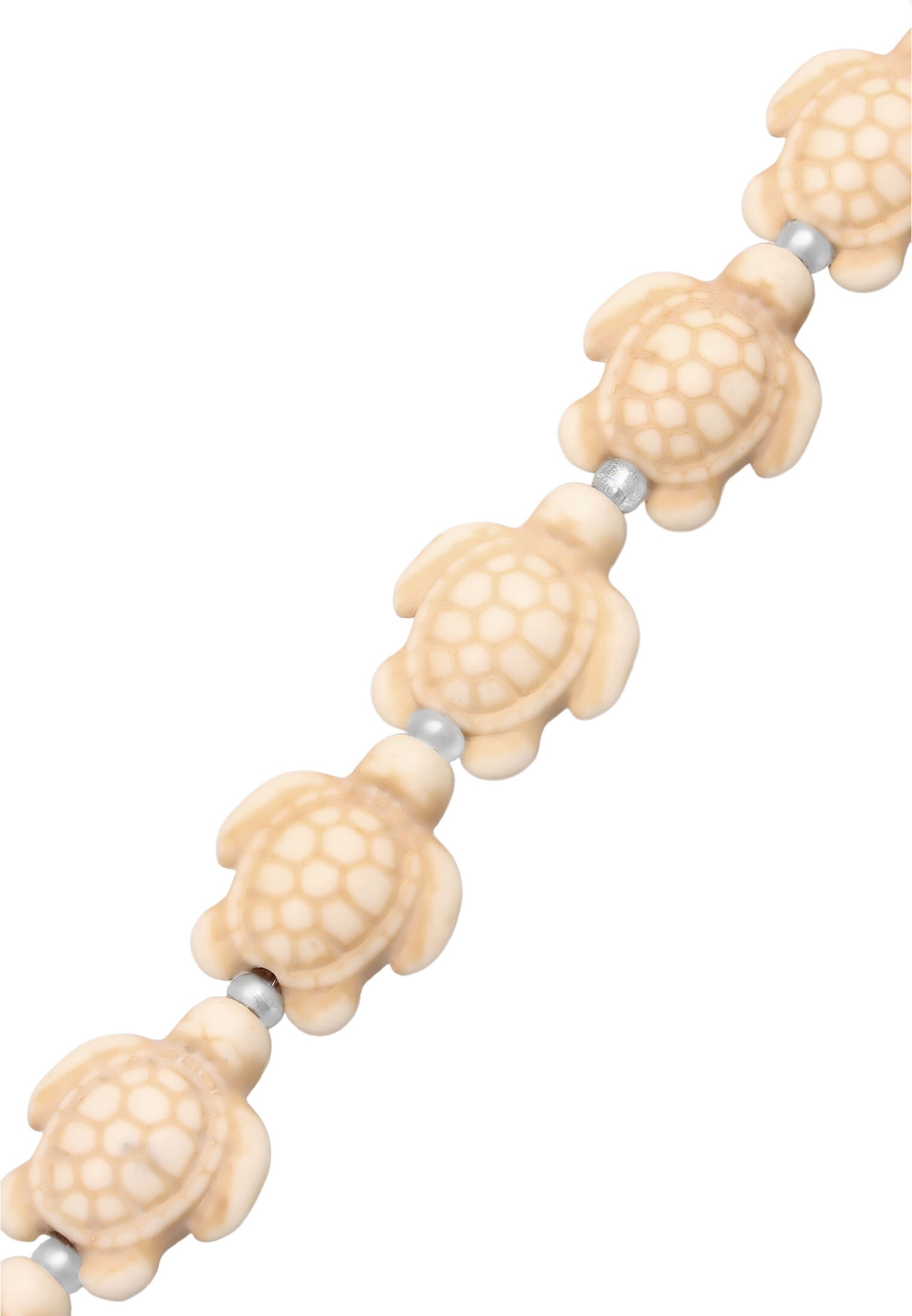 Elli Fußkette »Fußschmuck Schildkröten Howlith Elemente 925 Sterling Silver«