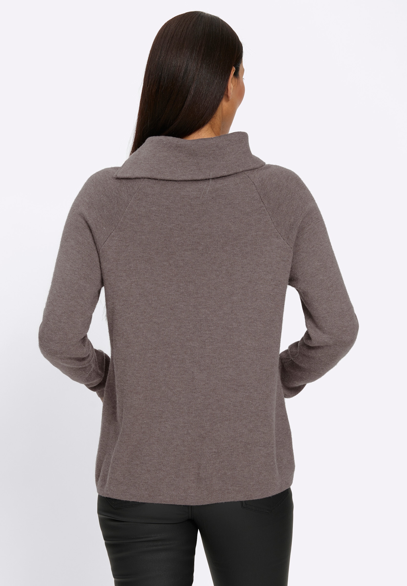 heine Strickpullover »Pullover Strickpullover mit Zipper am Saum«