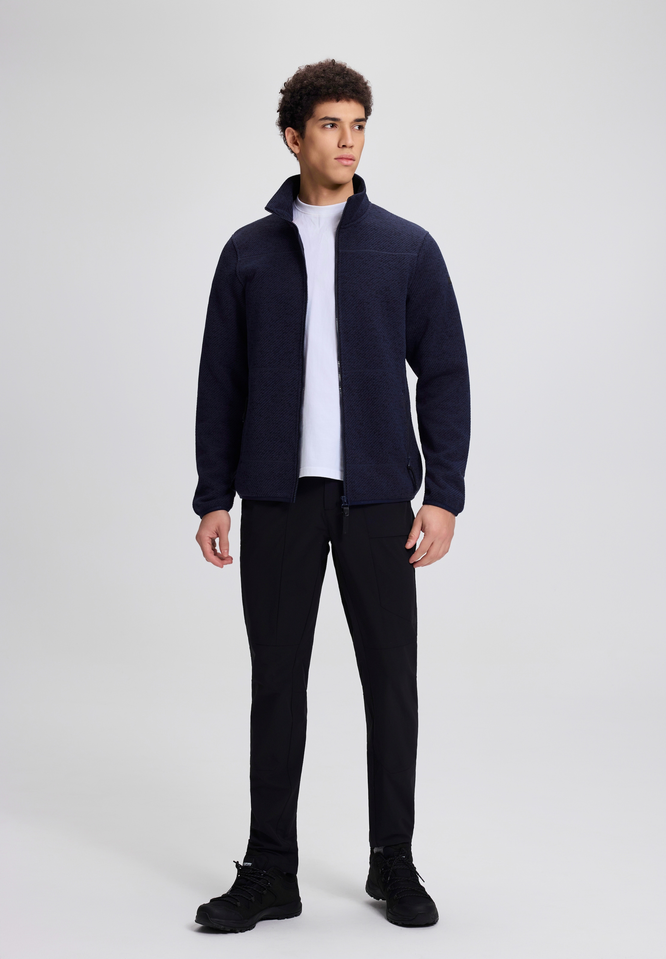Icepeak Fleecejacke »AGEN« schnell trocknendes Material, aus Polyester, auch in großen Größen