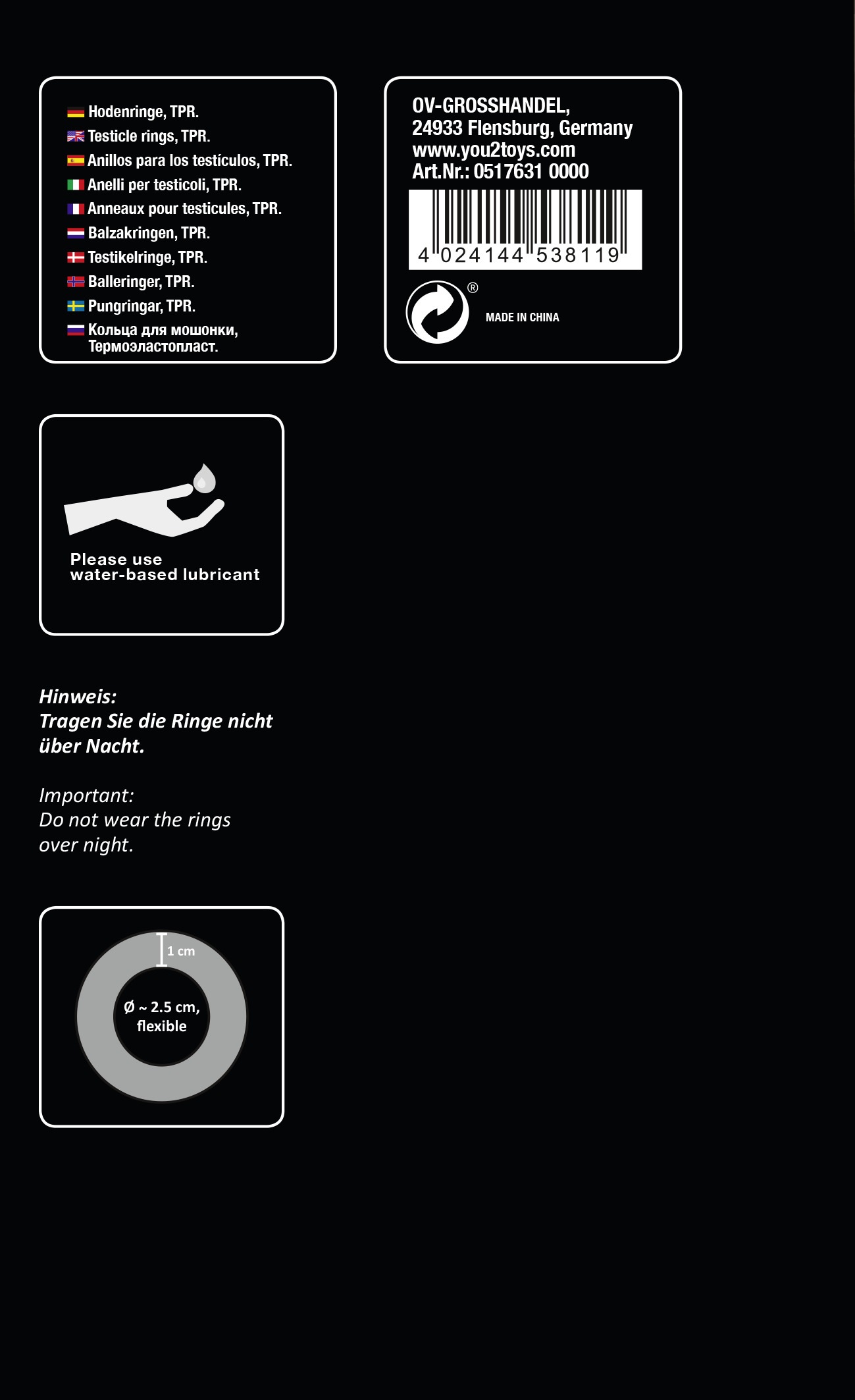 You2Toys Penisring »Hodenring Ball Stretching Kit«