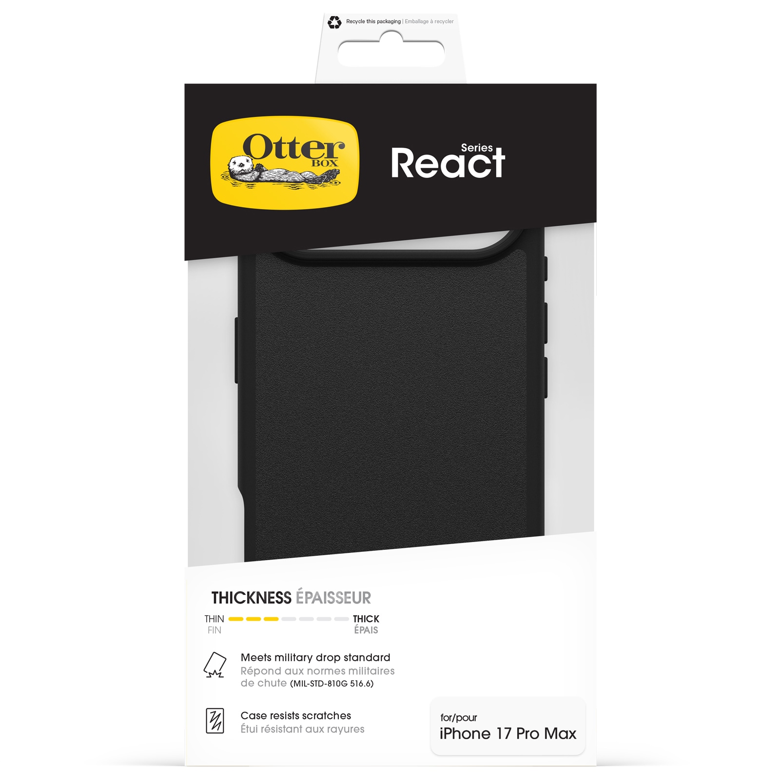 Otterbox Handyhülle »React Series Case für Apple iPhone Air« Apple iPhone Air Backcover, Schutzhülle, Handyschutzhülle, Case, Schutzcase, stoßfest