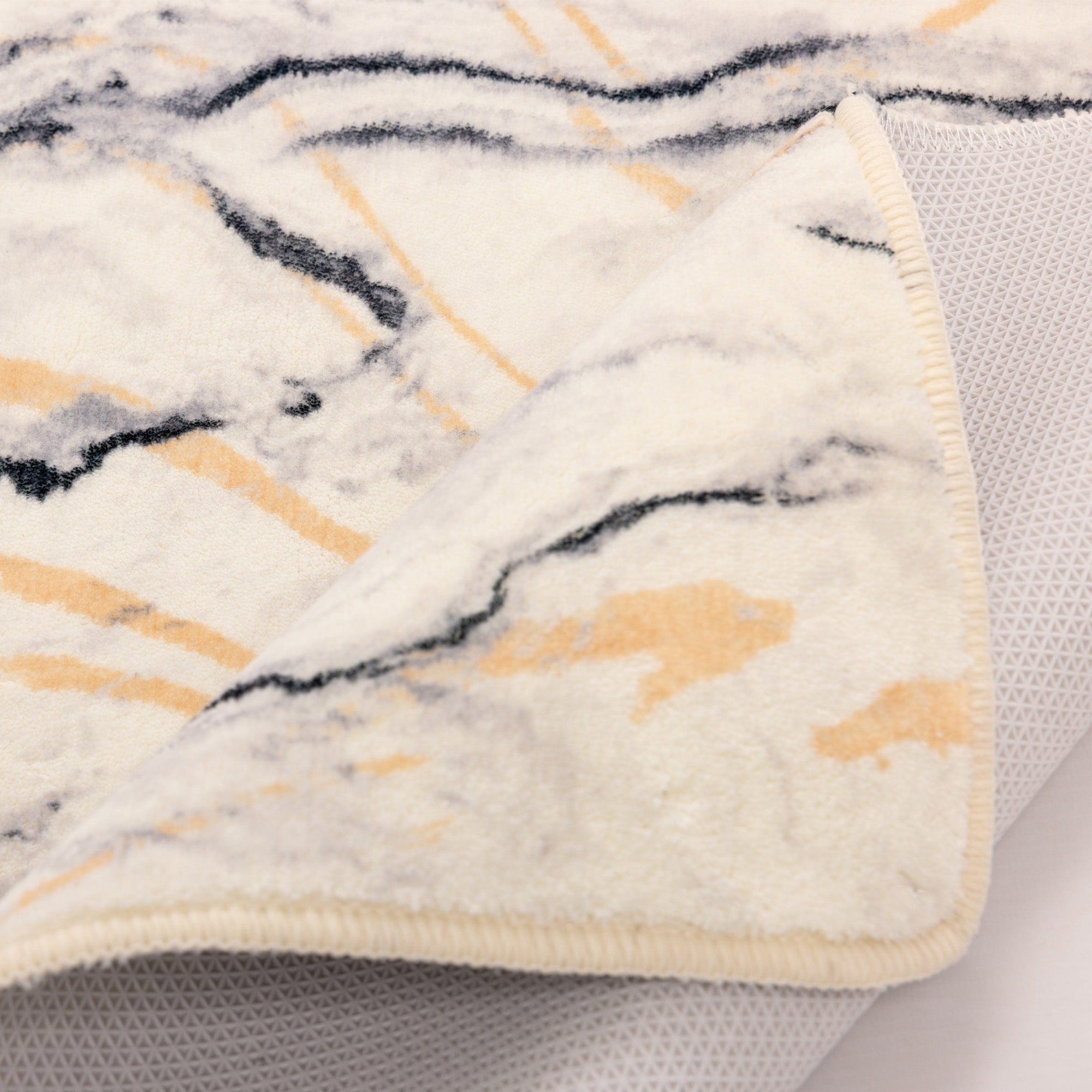 Gino Falcone Badematte »Aquata GF-156, Badvorleger, Badezimmer Teppich« Höhe 7 mm rutschhemmend beschichtet fußbodenheizungsgeeignet Badteppich, bedruckt, Wellen Design, rechteckig