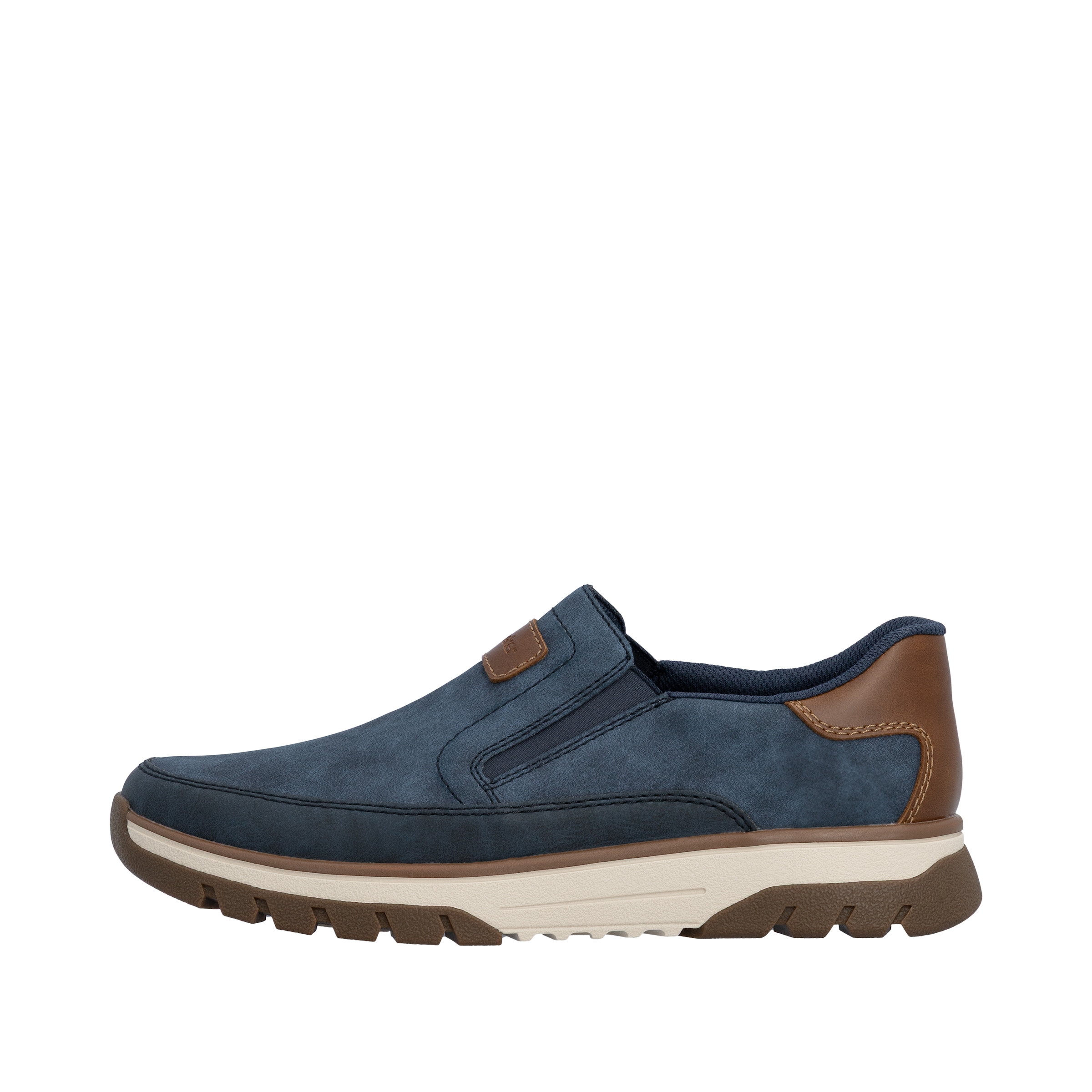 Rieker Slip-On Sneaker  Slipper, Halbschuh, Freizeitsneaker mit Kontrastbesatz