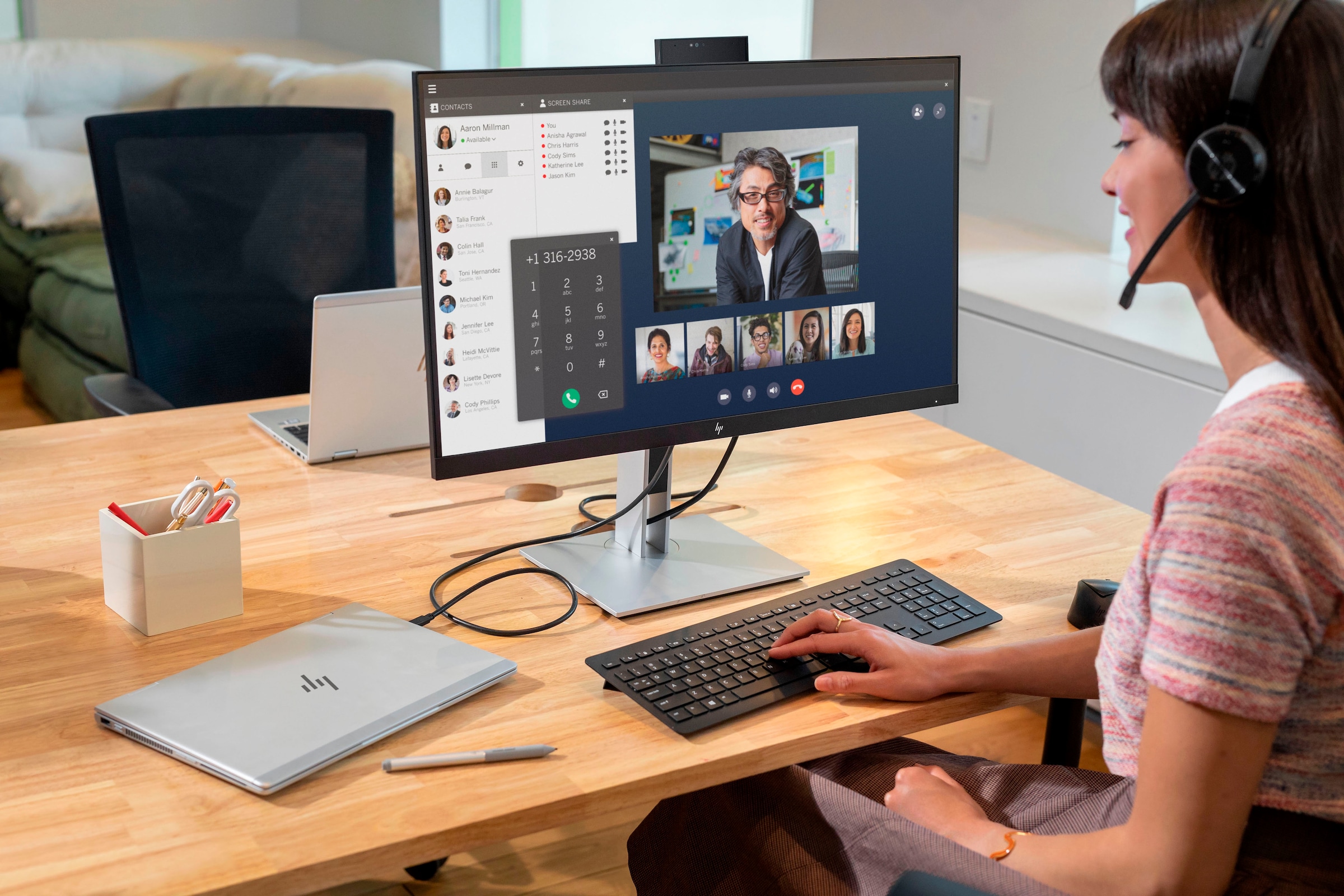 HP LED-Monitor »E27d G4«, 69 cm/27 Zoll, 2560 x 1440 px, QHD, 5 ms Reaktionszeit, 75 Hz