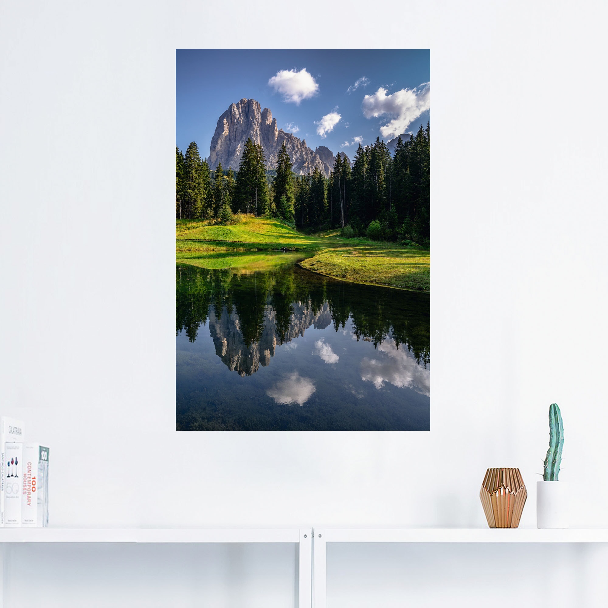 Artland Wandbild »Sommer in Südtirol«, Berge & Alpenbilder, (1 St.), als Alubild, Leinwandbild, Wandaufkleber oder Poster in versch. Größen
