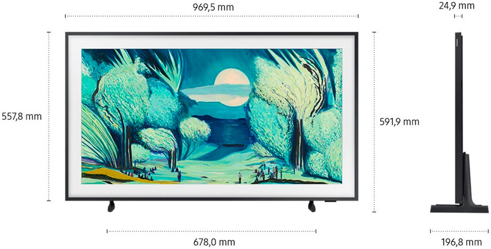 Samsung QLED-Fernseher »GQ43LS03FAU«, 4K Ultra HD, Smart-TV, The Frame, Mattes Display, Art Mode, Austauschbare Rahmen, Dolby Atmos