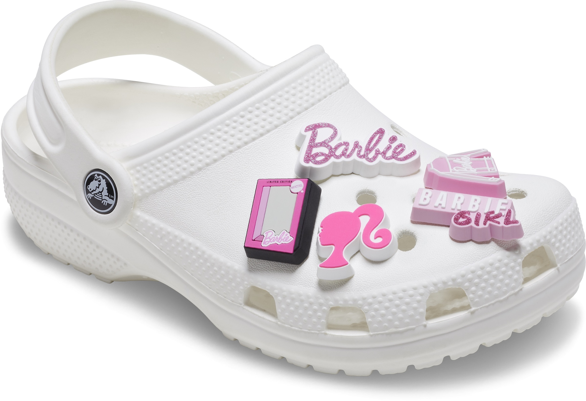 Crocs Schuhanstecker »Jibbitz™ Barbie«, (Set, 5 tlg., Kein Spielzeug. Nicht für Kinder unter 3 Jahren geeignet), Charm, Anstecker für Crocs Schuhe