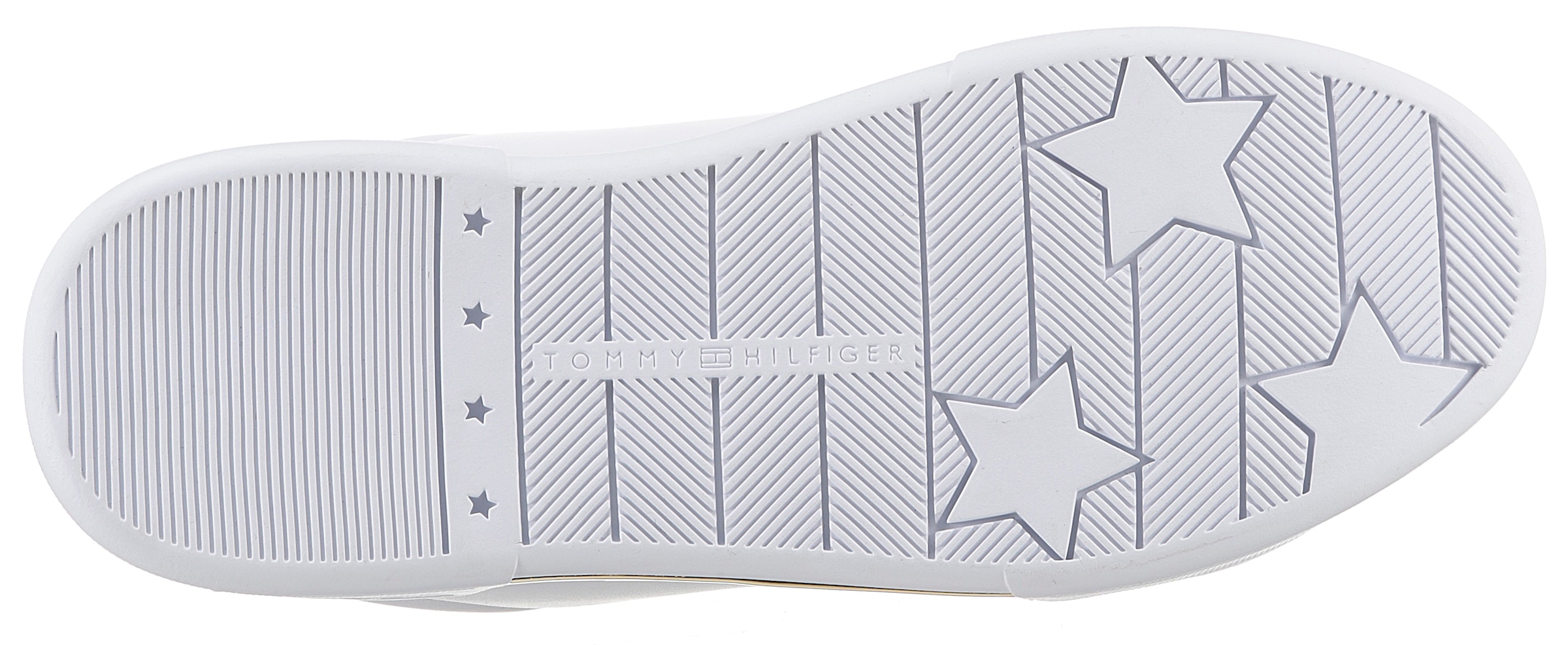 Tommy Hilfiger Plateausneaker »CHIQUE COURT SNEAKER«, mit Detail im Plateau, Freizeitschuh, Halbschuh, Schnürschuh