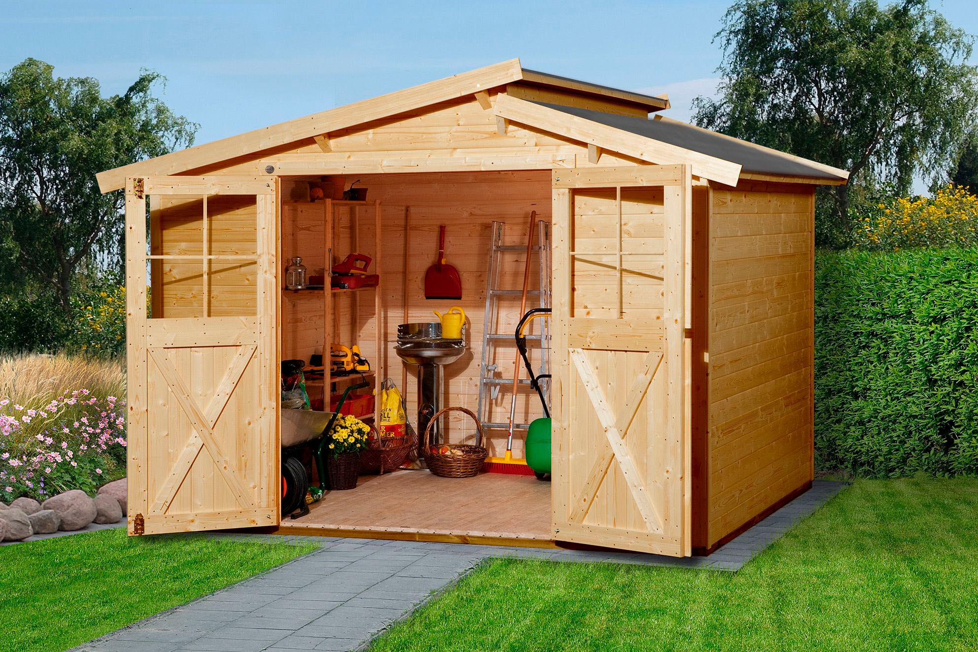 weka Gartenhaus »323 Gr.3, lasiert, 19 mm«