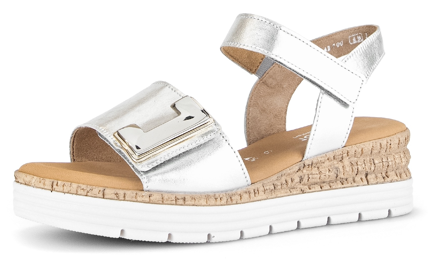 Gabor Sandalette »GENUA«, Keilabsatz, Sommerschuh, Sandale mit Klettverschlüssen, Weite G