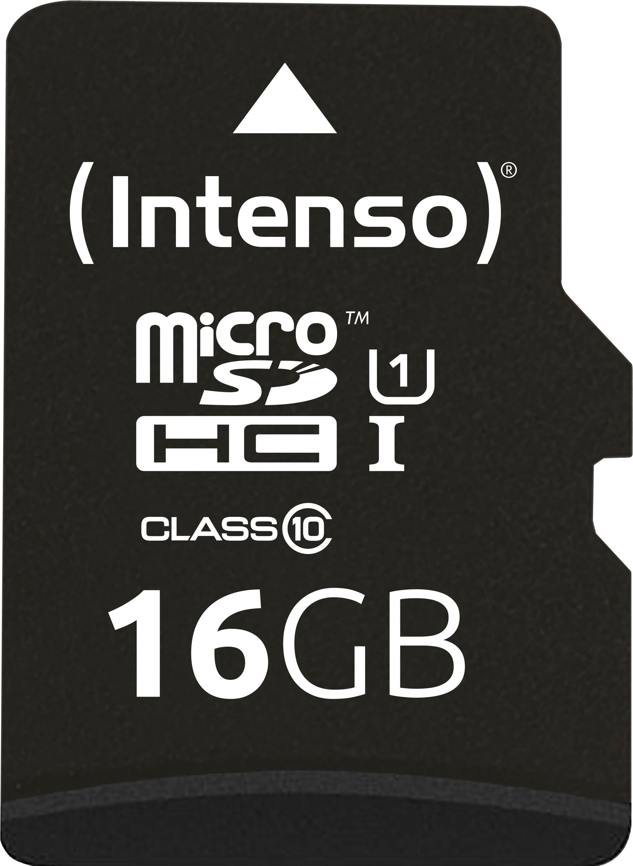 Intenso Speicherkarte »microSDHC UHS-I Premium + SD-Adapter« (16 GB 45 MB/s Lesegeschwindigkeit)