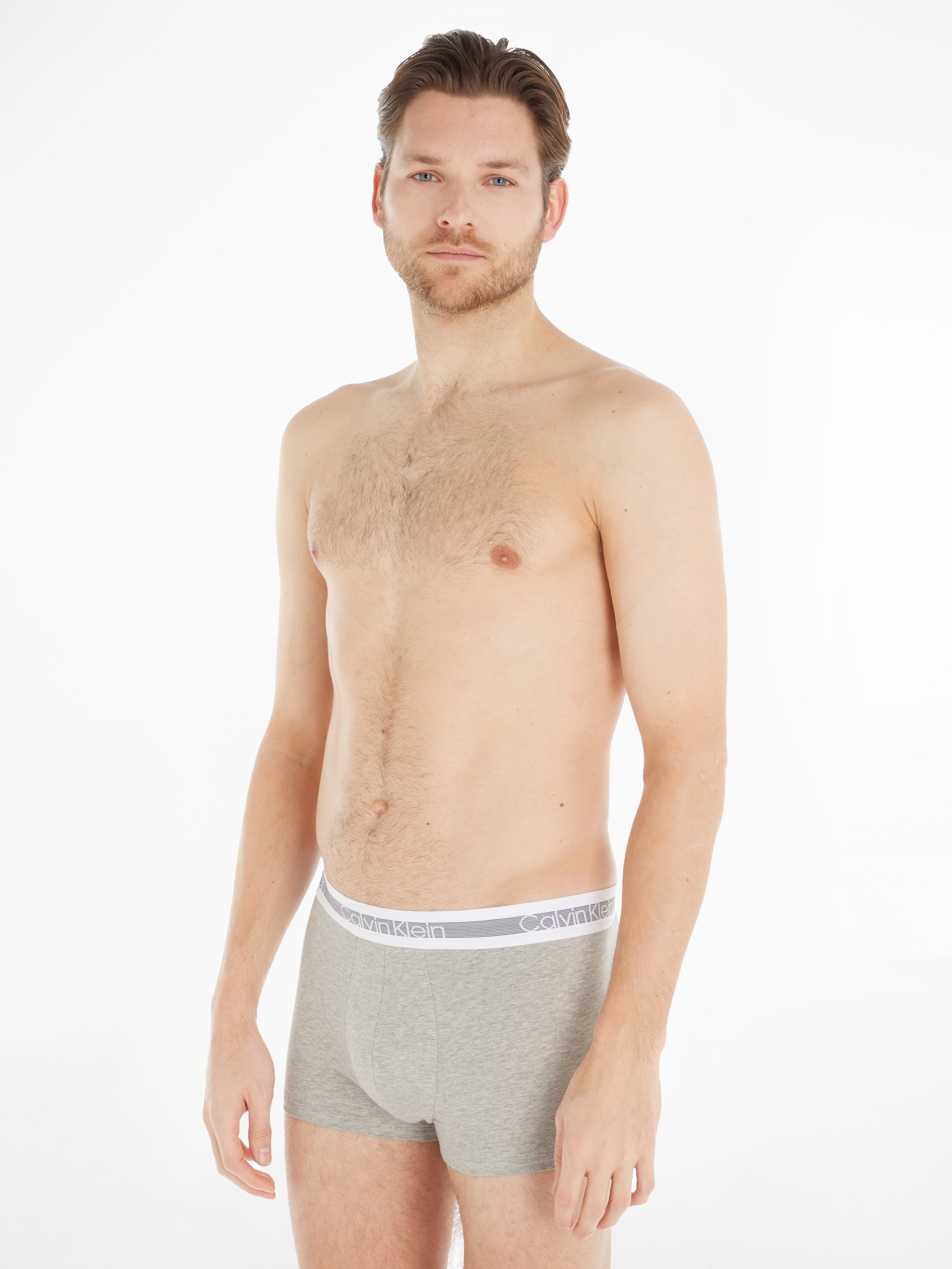 Calvin Klein Underwear Trunk »Cooling«, (3 St.), fein gestreifter Taillenbund