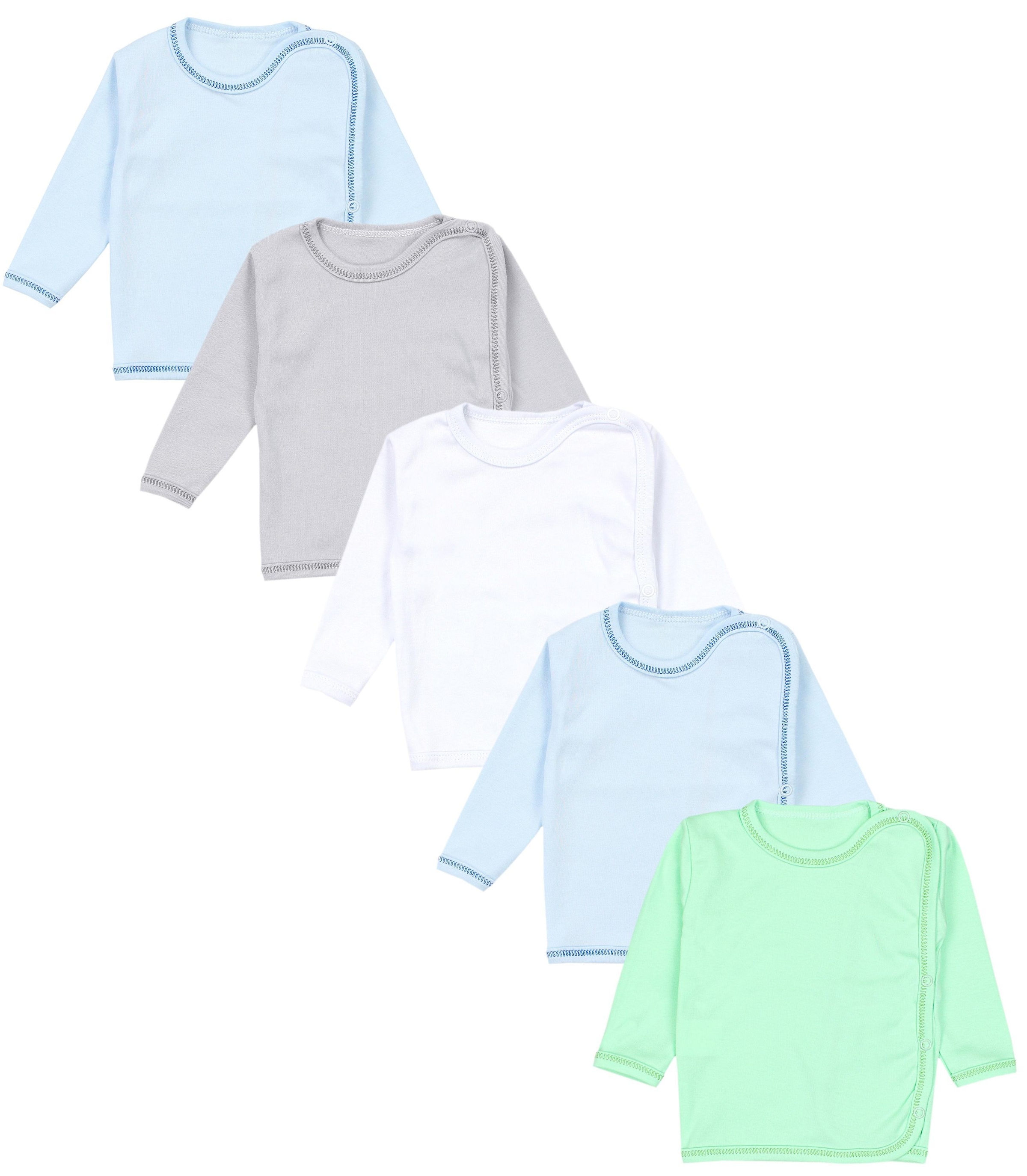 TupTam Wickelshirt »Wickelshirt Unisex Baby Wickelshirt Langarm 5er Pack«