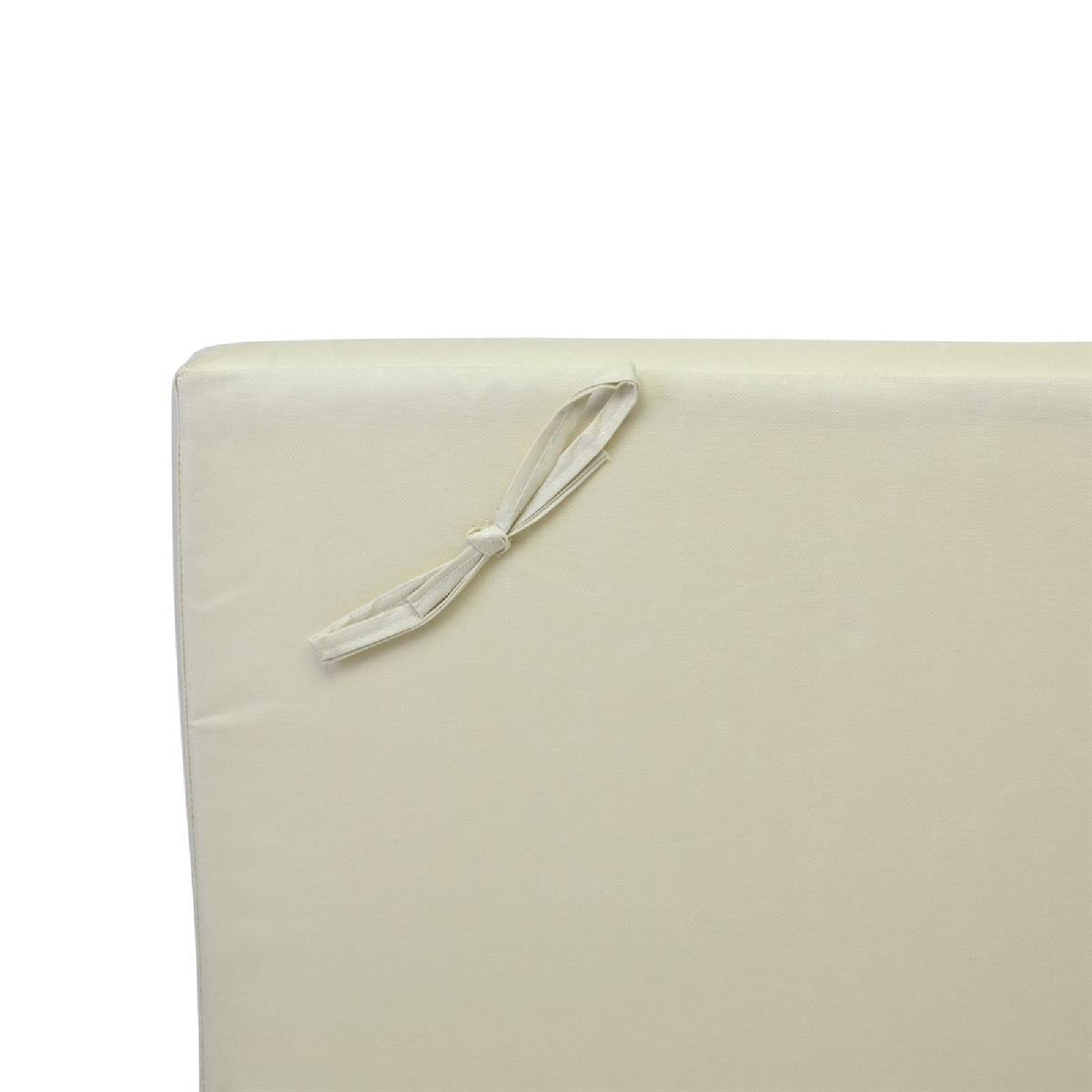 VCM Gartenliege »Auflage für Sonnenliege mit Kopfkissen creme«