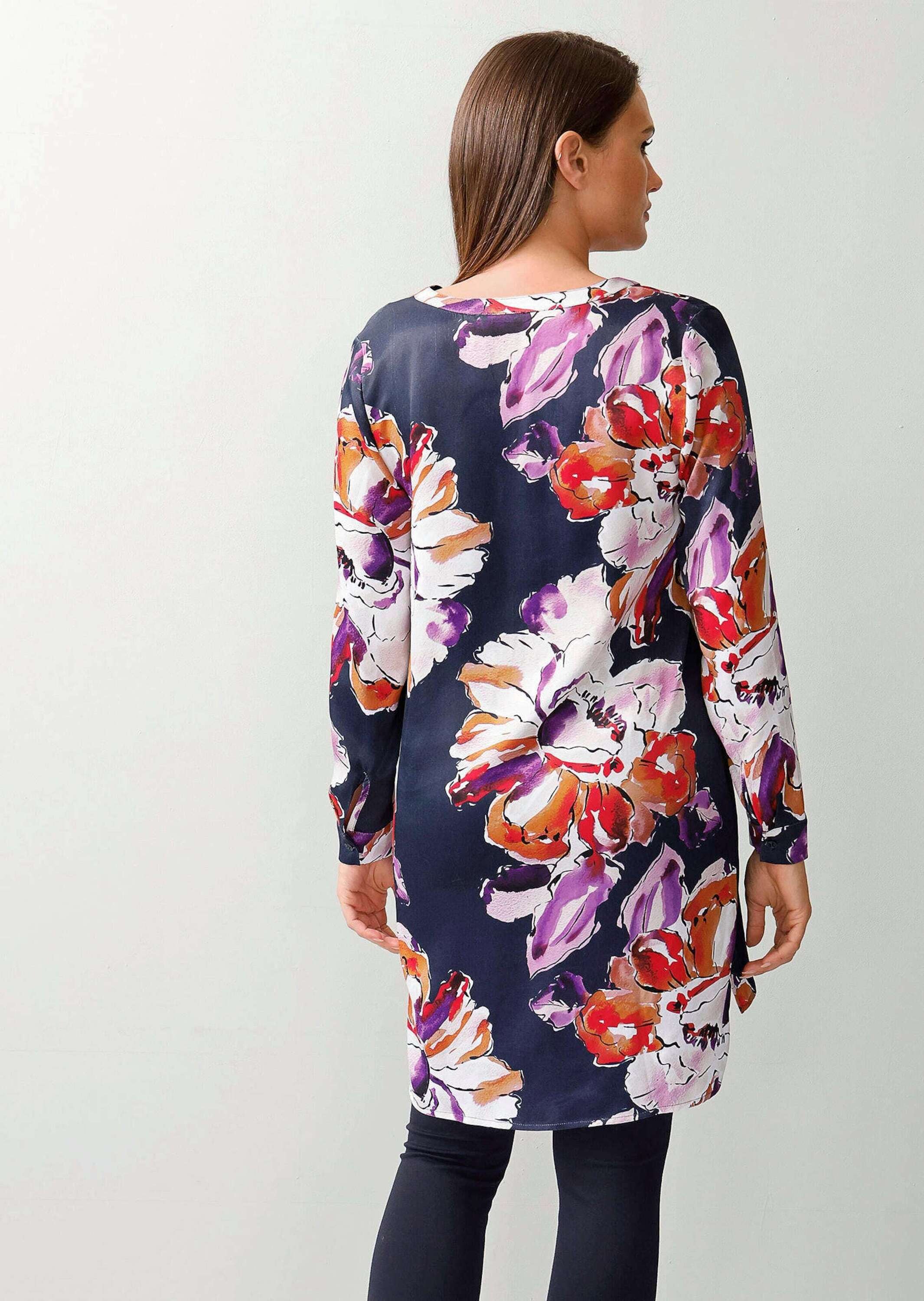 Alba Moda Langarmbluse »Longbluse Longbluse mit floralem Print«