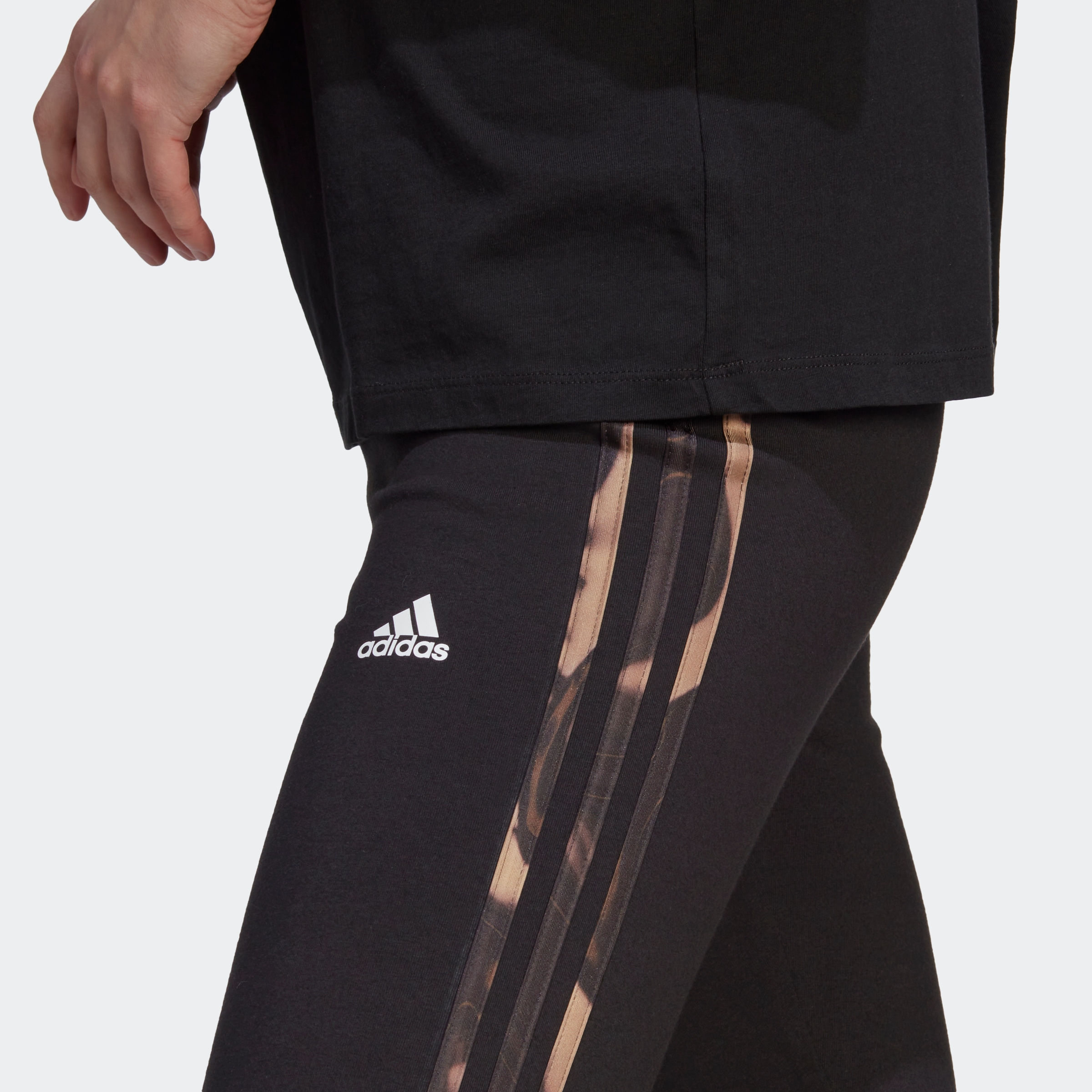 Leggings »VIBRANT ♕ 3-STREIFEN PRINT adidas COTTON«, Sportswear (1 tlg.) bei