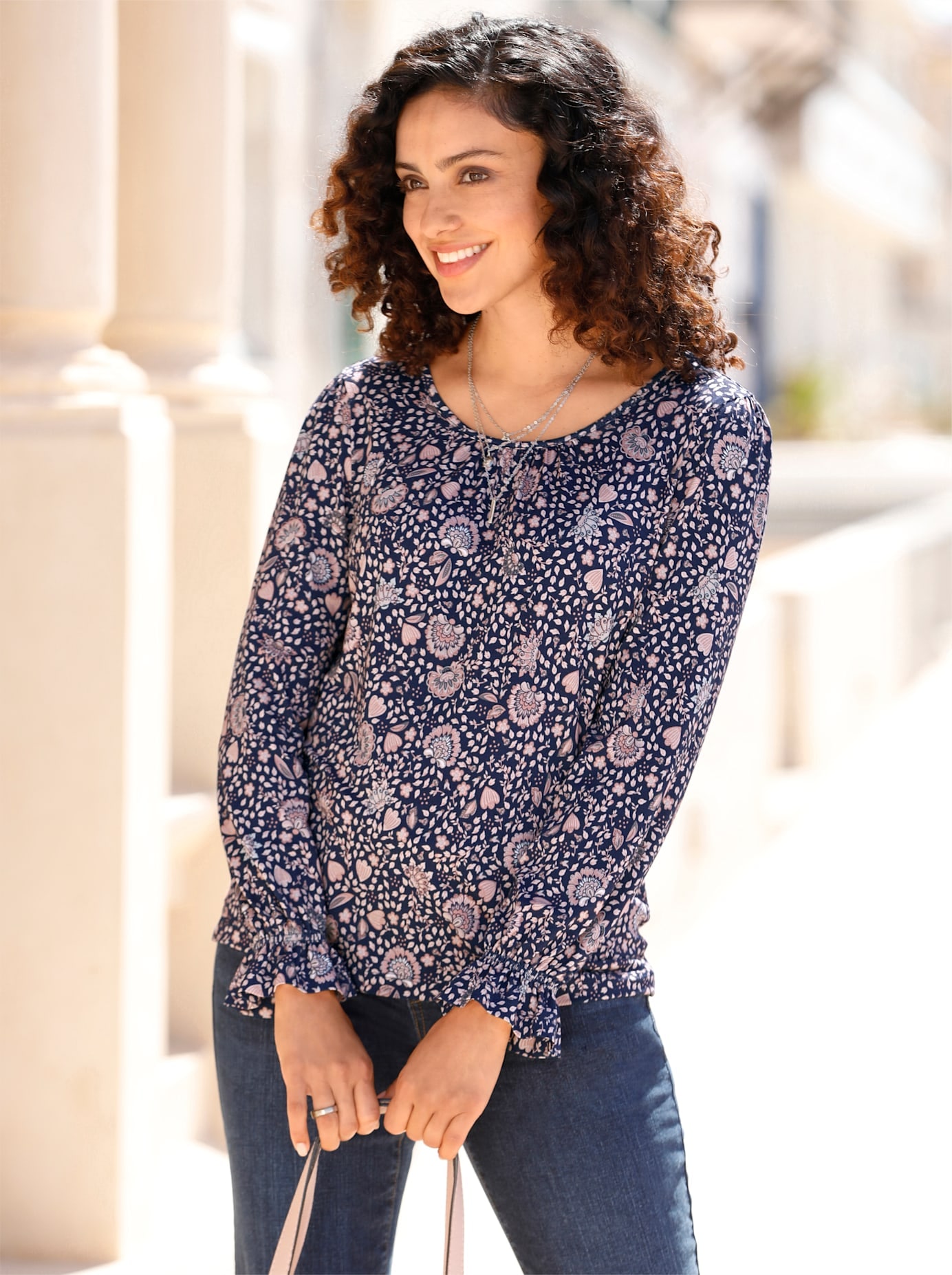 Inspirationen Langarmshirt »Druck-Shirt«, (1 tlg.)
