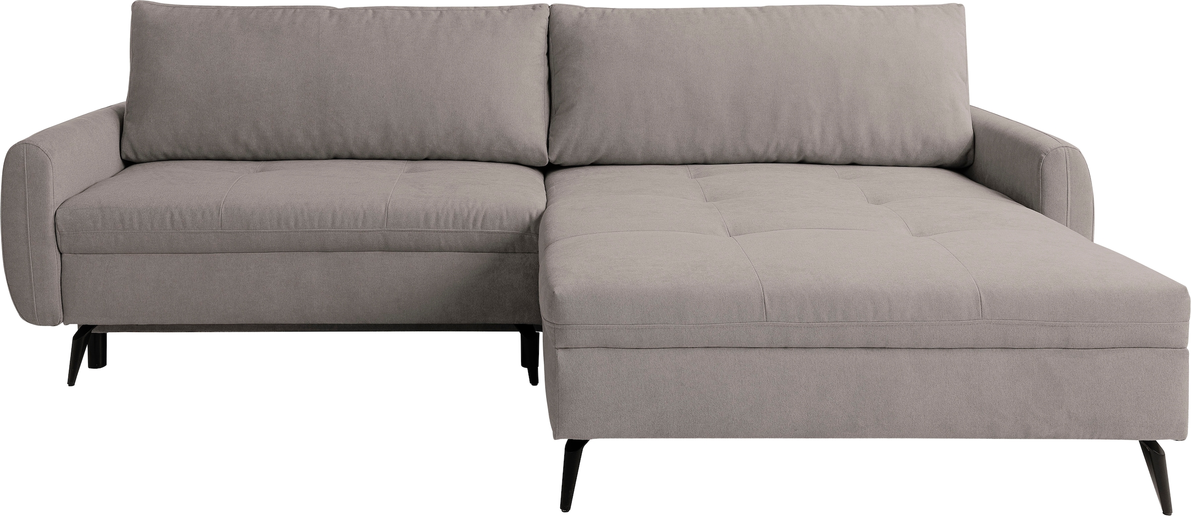 WERK2 Ecksofa »Figo inkl. Bettfunktion und Bettkasten, bequem, Breite 273cm, L-Form« Moderne, teilmassive Polsterecke, Komfortpolsterung und losen Kissen.