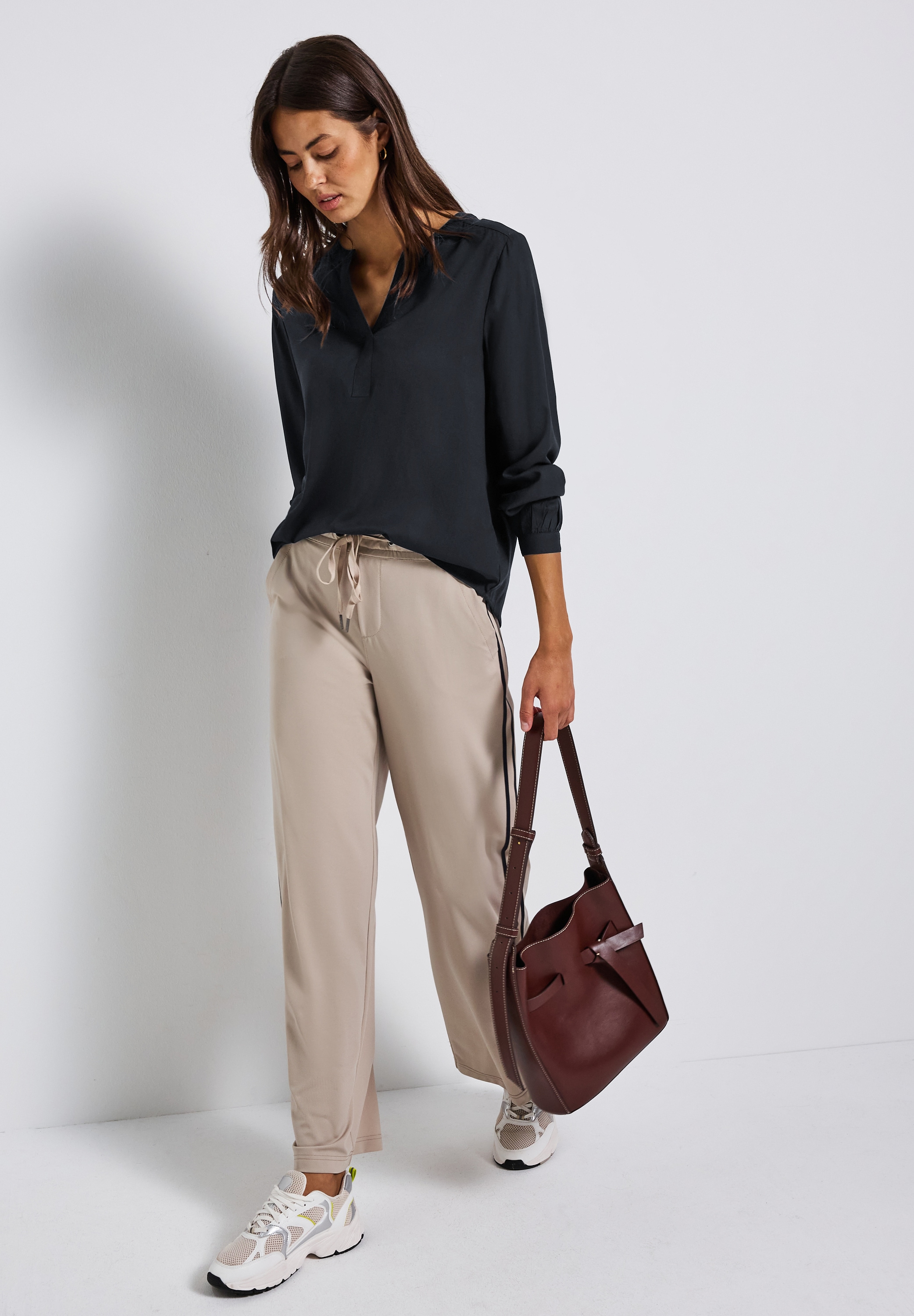 STREET ONE Langarmbluse im Tunika-Stil