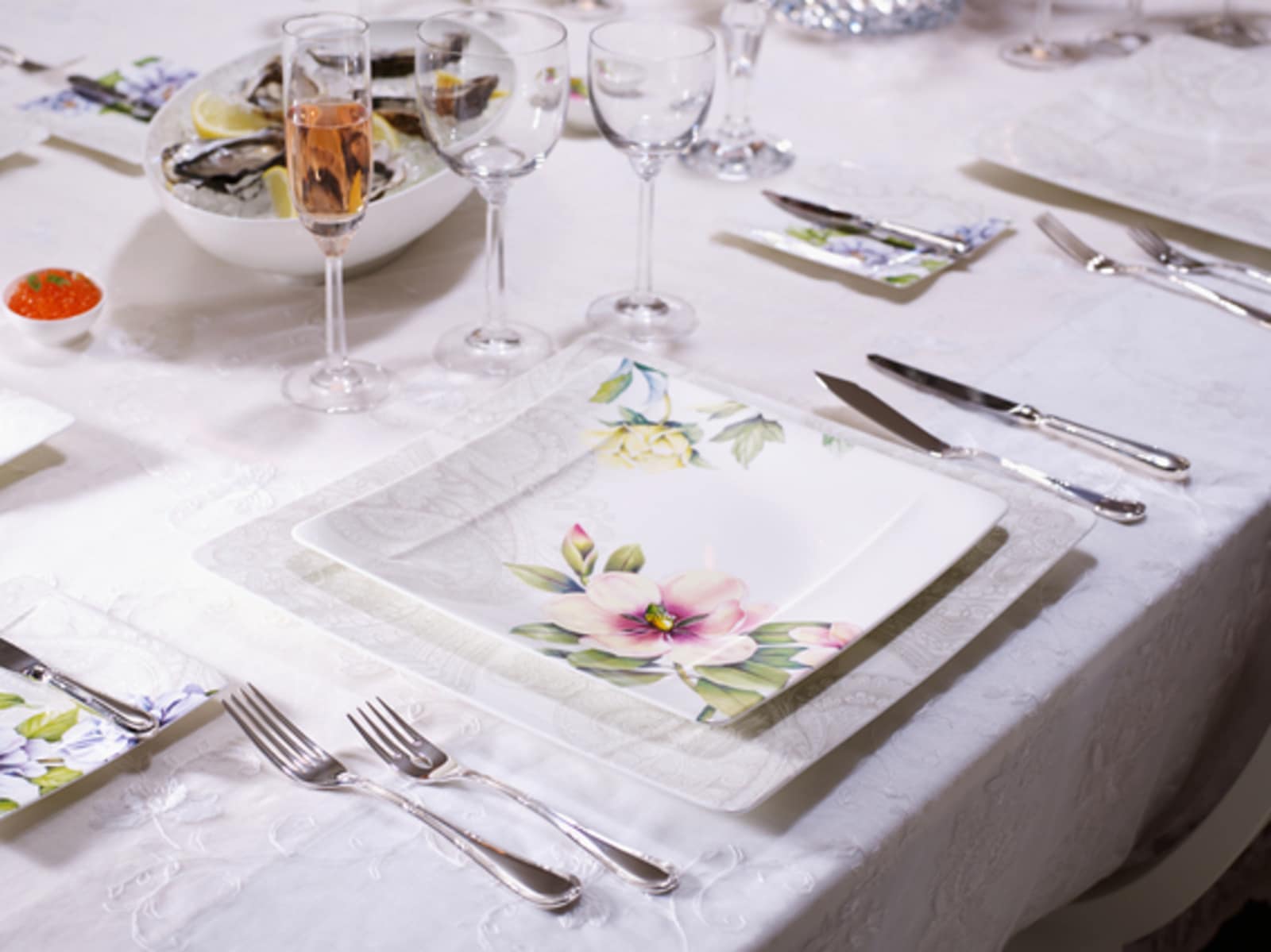 Villeroy & Boch Fischbesteck »Fischbesteck Kreuzband Septfontaines 6er Set silber« Spülmaschinenfest