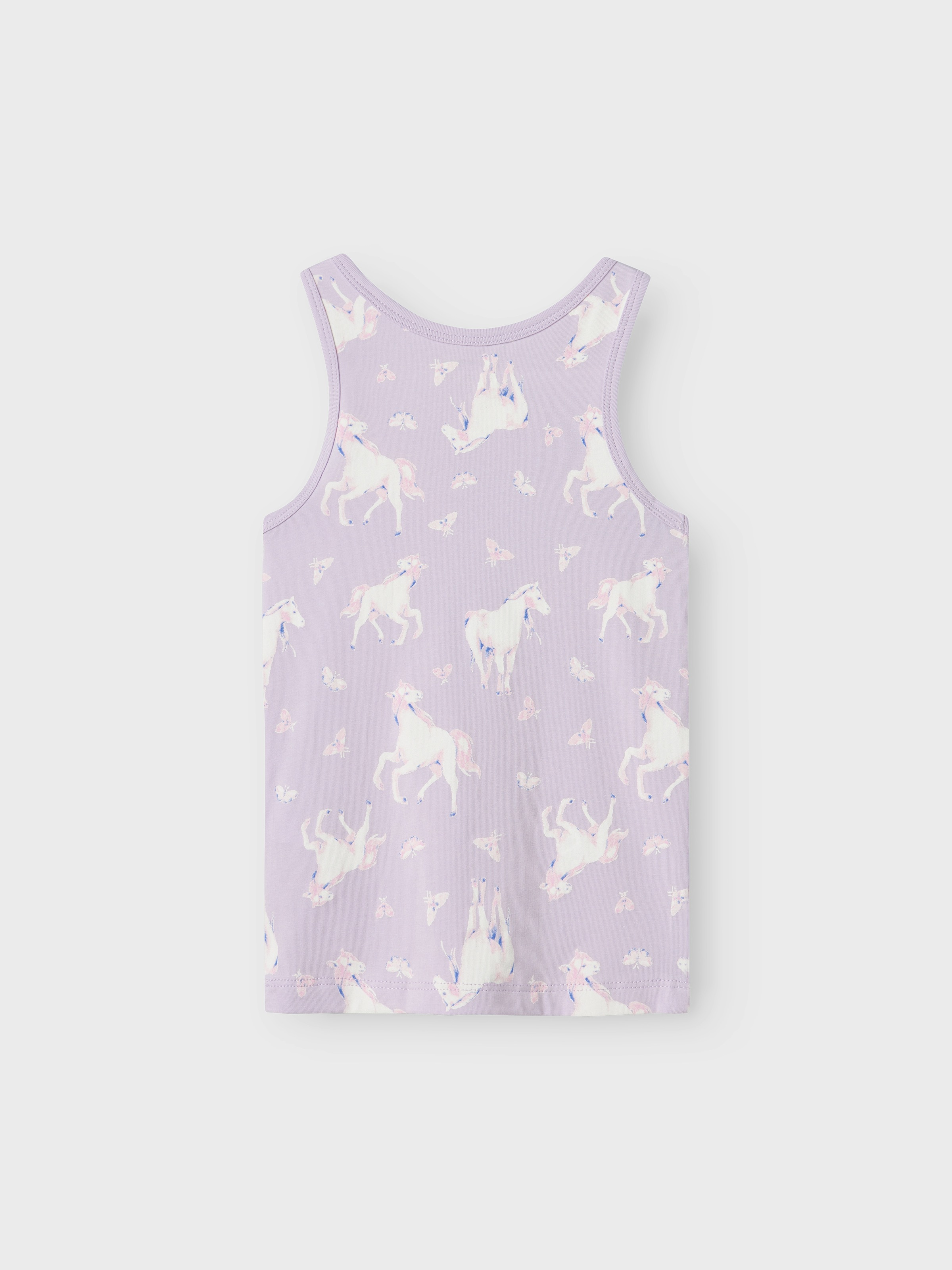 Name It Unterhemd »NMFTANK TOP 2P PASTEL LILAC HORSE NOOS«, (Packung, 2 St.)