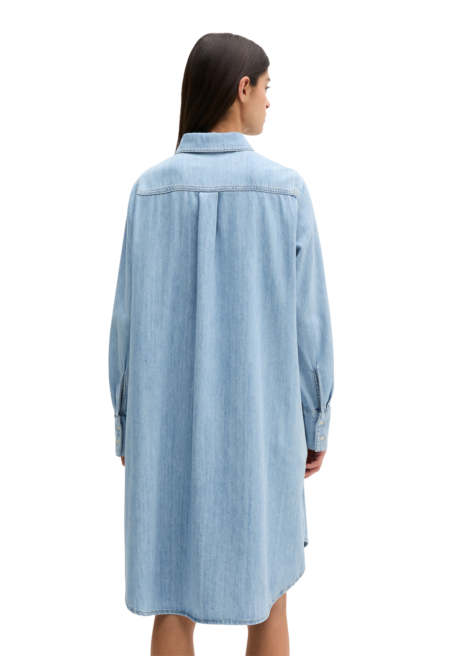 Marc O'Polo Jeanskleid A-Shape aus fließendem Organic Cotton