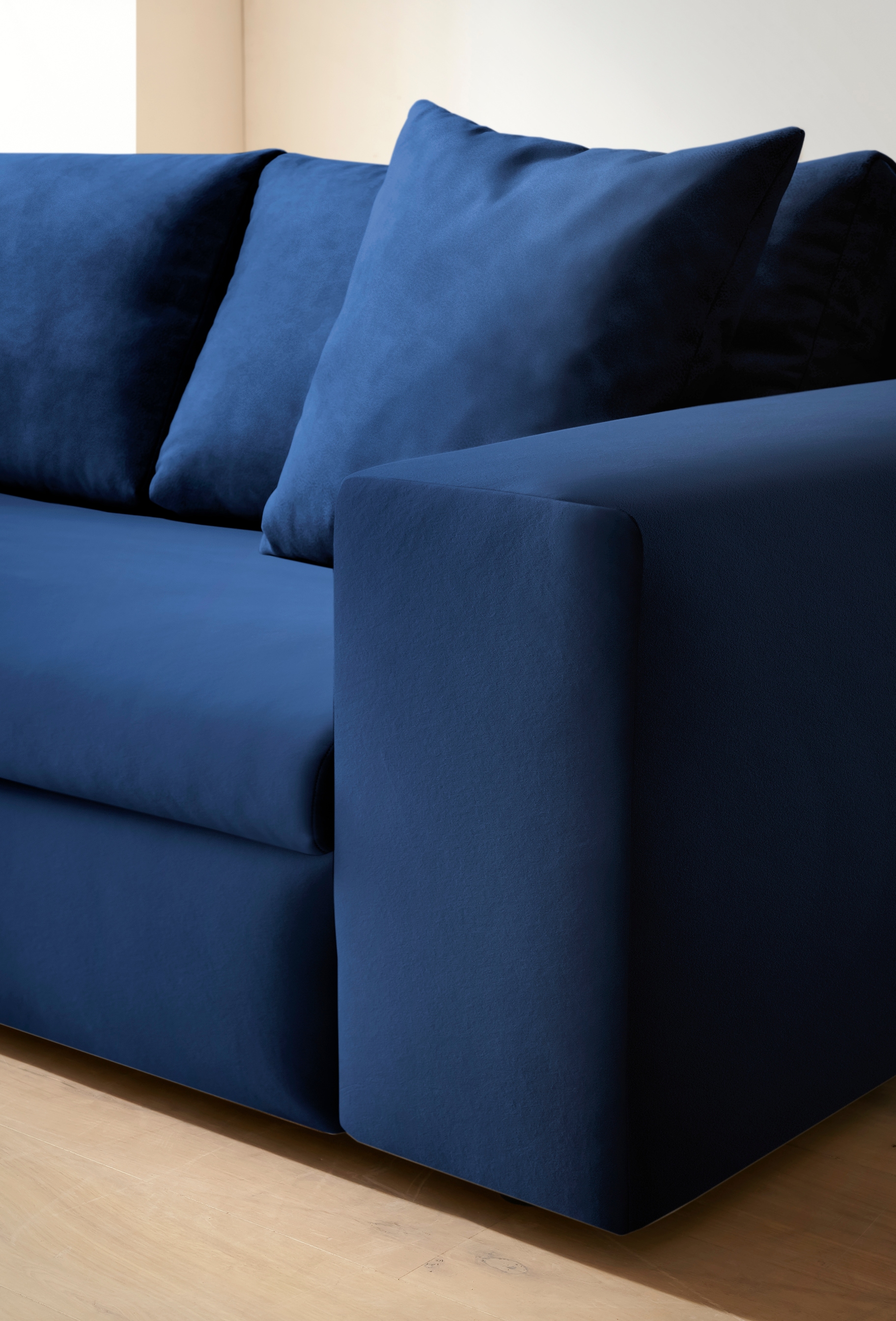 Home affaire 2-Sitzer »SLEETLAND XXL in Samtvelours oder Vintage-Leder-Optik« besonders groß und bequem