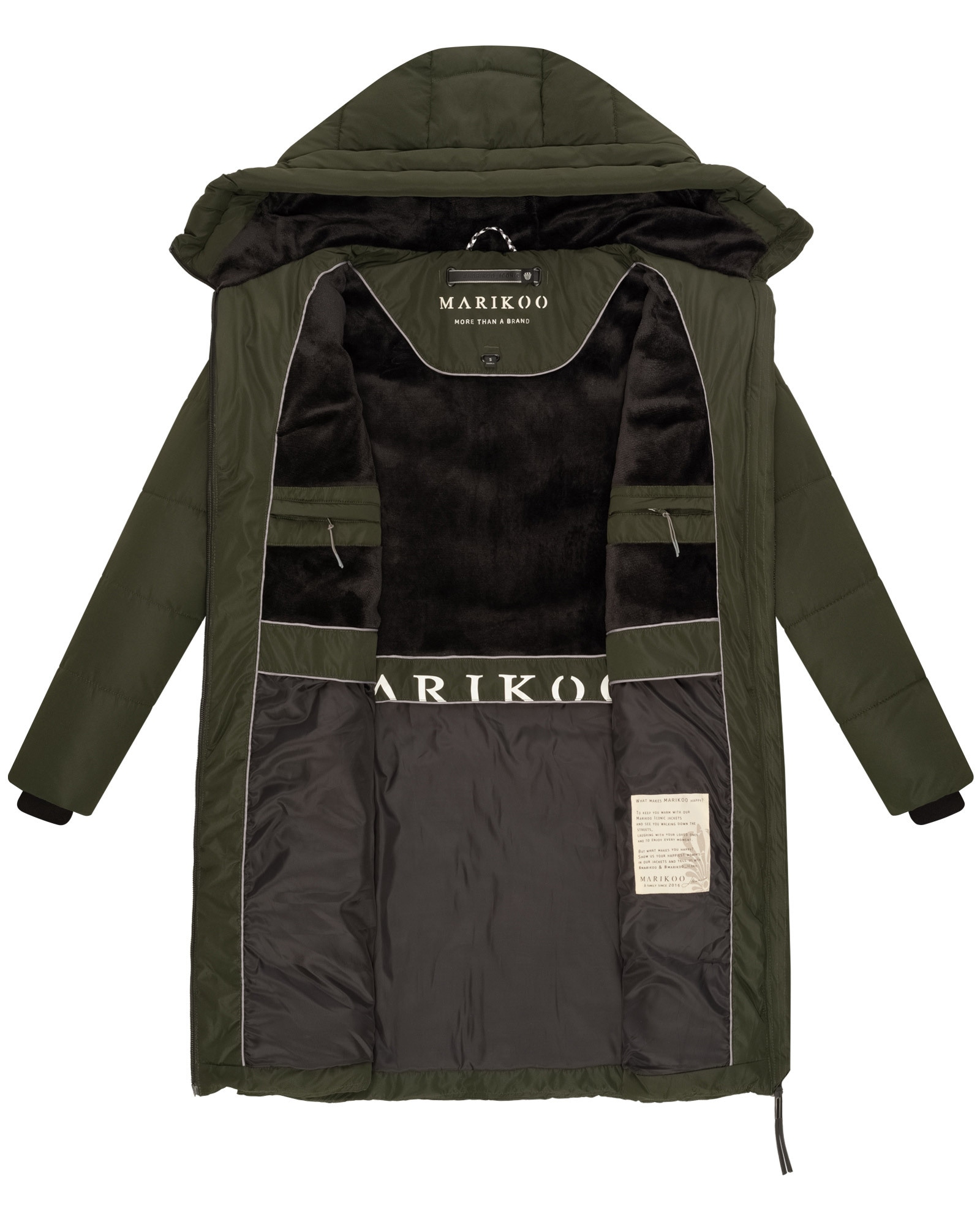 Marikoo Winterjacke »Marikoo Natsukoo Damen Winter Steppjacke lang B978«